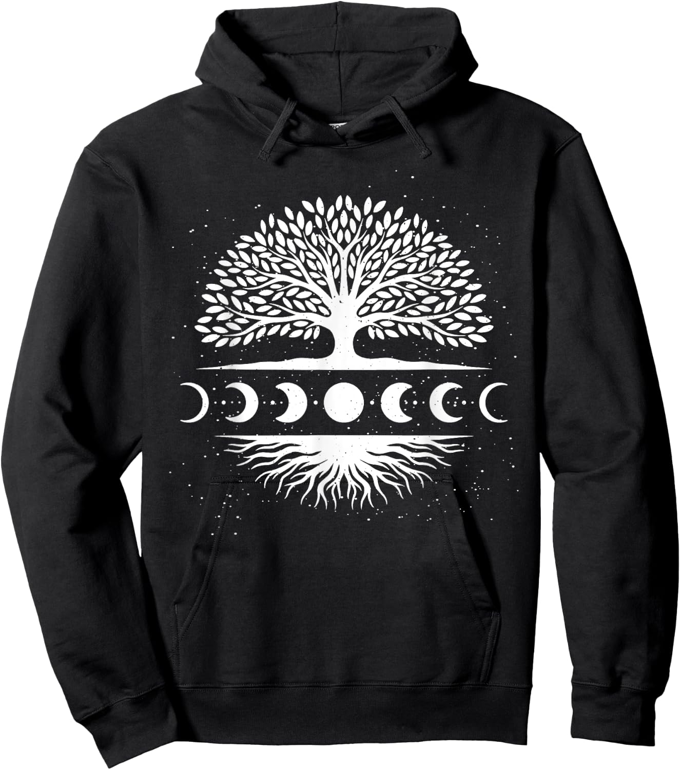 Tree Of Life Yggdrasil Moon Phase Spiritual Hoodie - Hoodie | Black