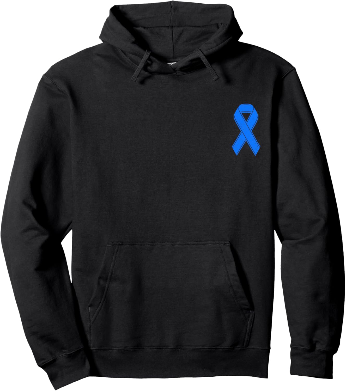 Diabetes Awareness Month Blue Ribbon T1D Type 1 Diabetes Hoodie - Hoodie | Black