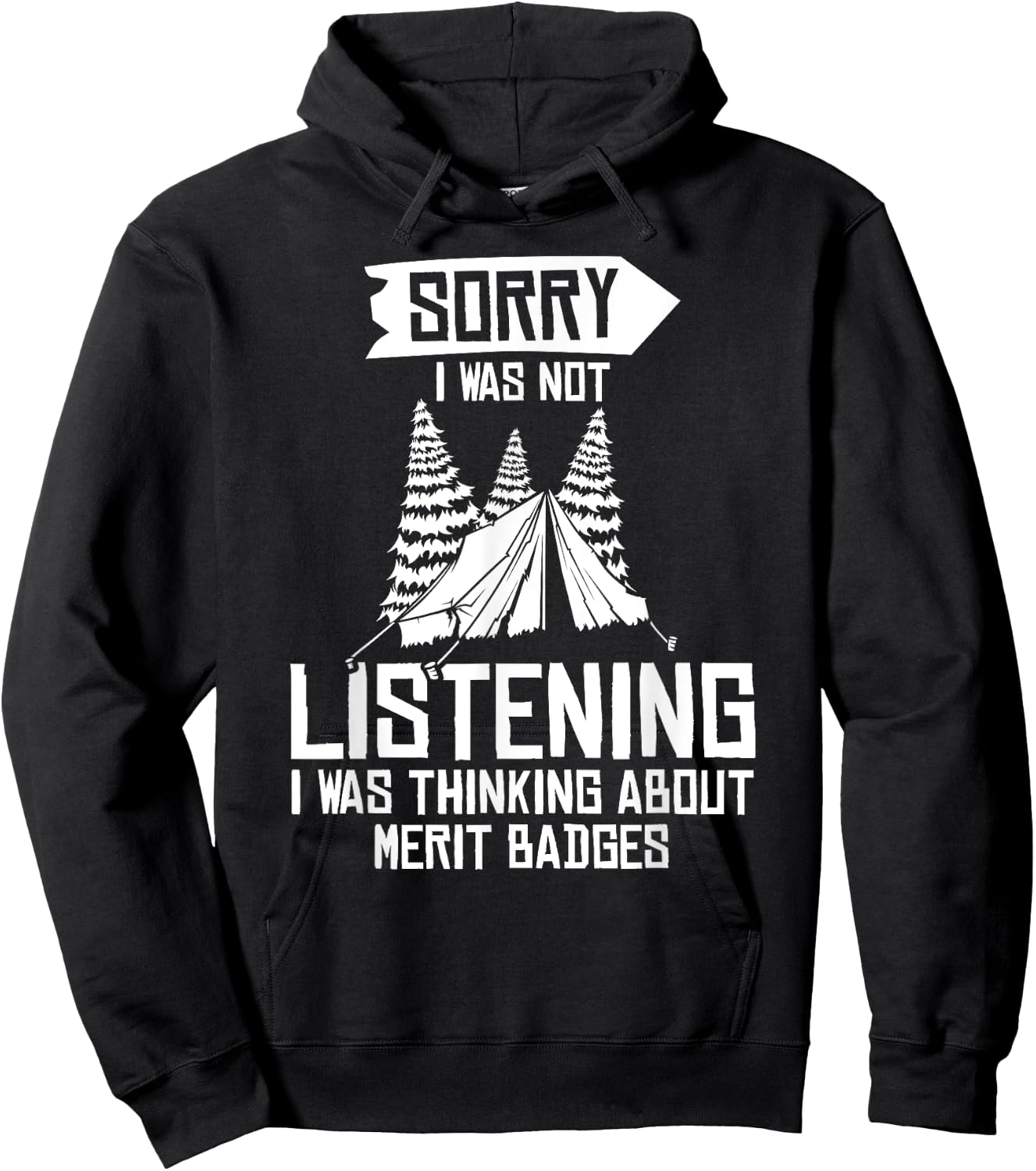 Scout Badge Nature - Uniform Wilderness Scouting Hoodie - Hoodie | Black