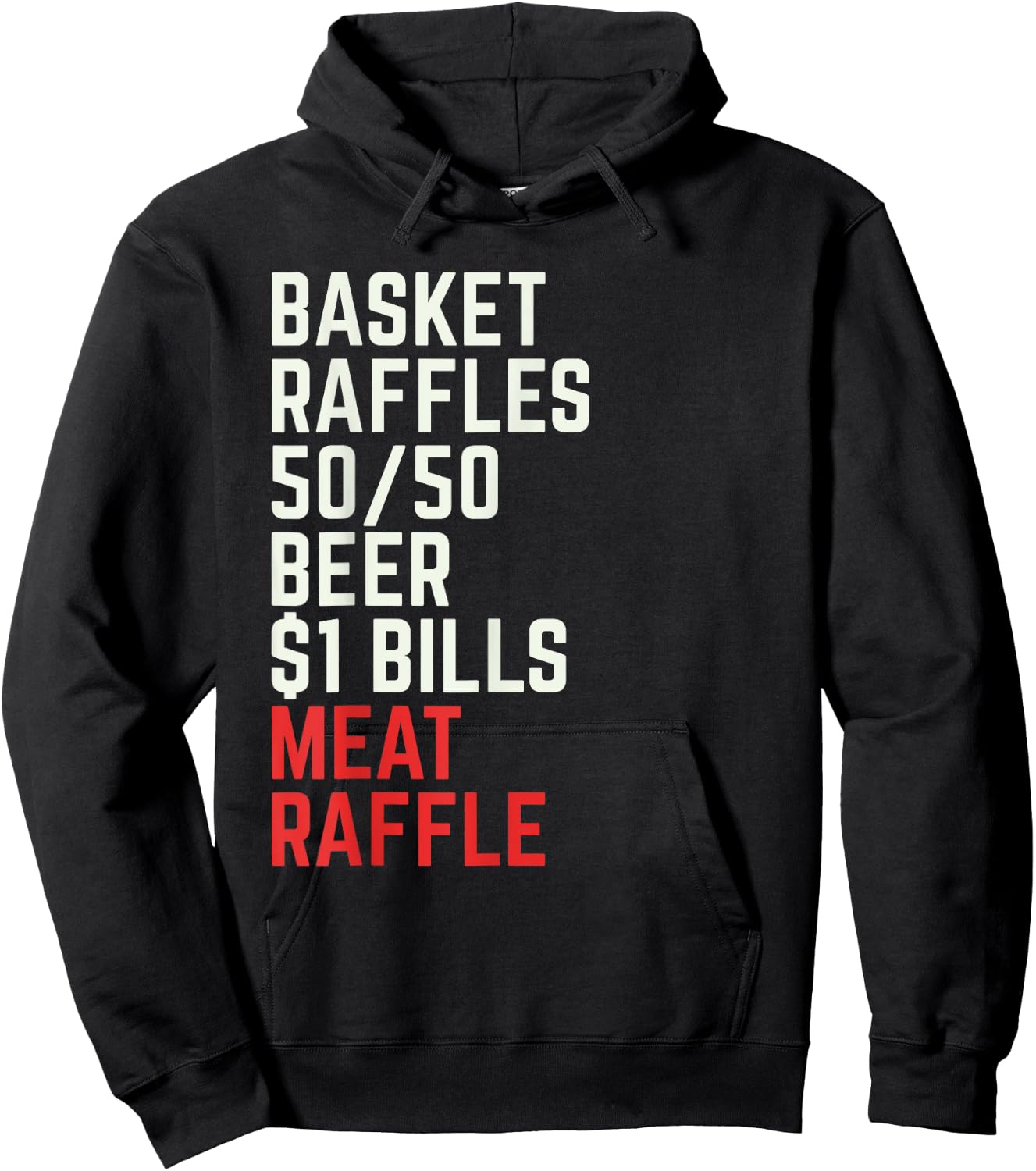 Meat Raffle Buffalo Meat Raffles WNY Minnesota Hoodie - Hoodie | Black