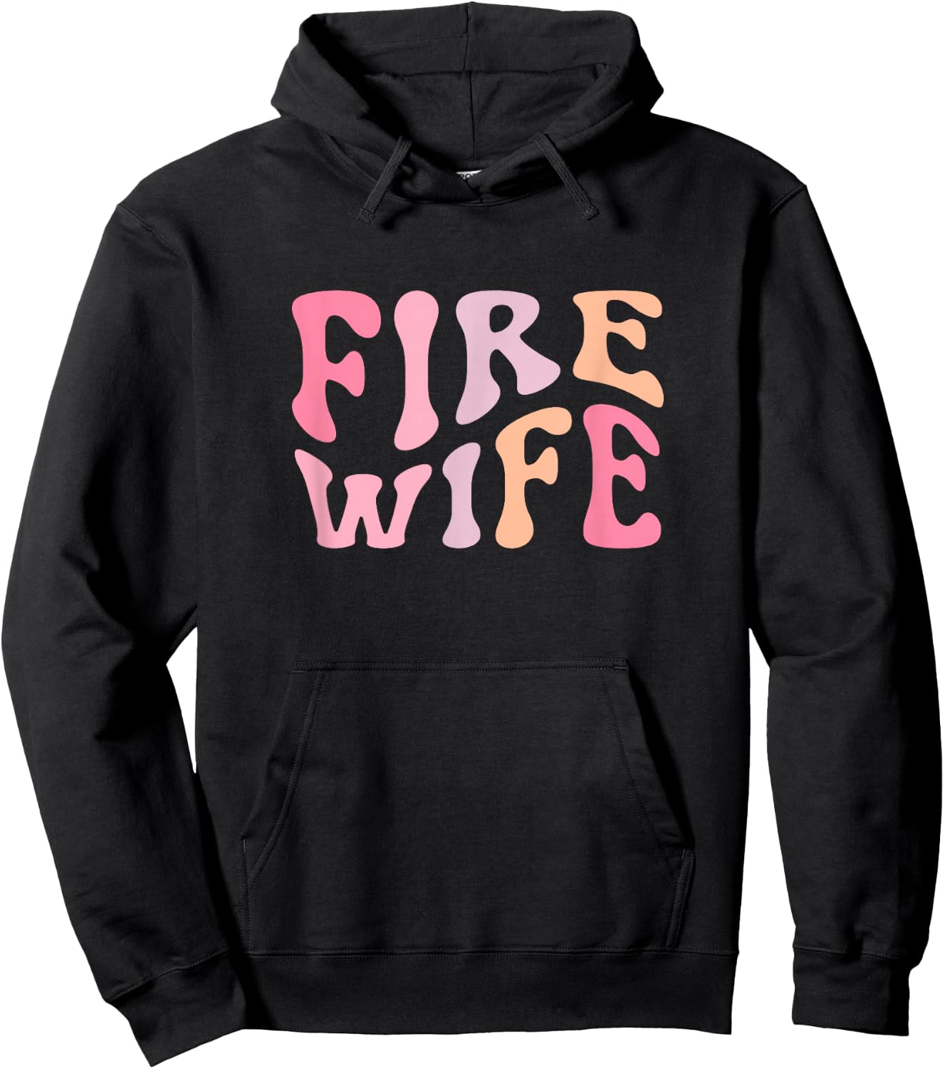 Firefighter Wife Fireman Life Fire babe Hoodie - Hoodie | Black
