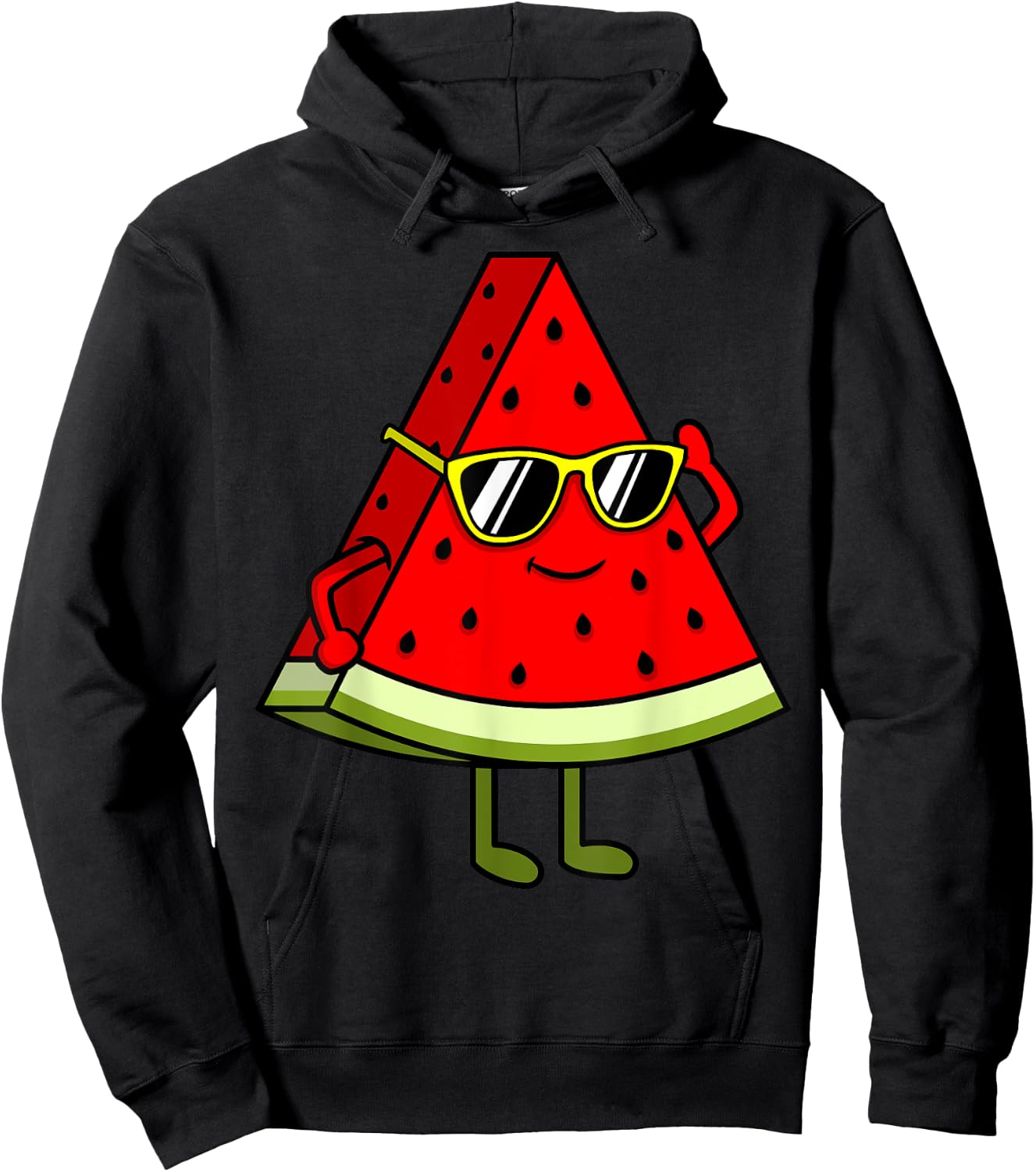 Cute Watermelon Women Girls Summer Watermelon Hoodie - Hoodie | Black