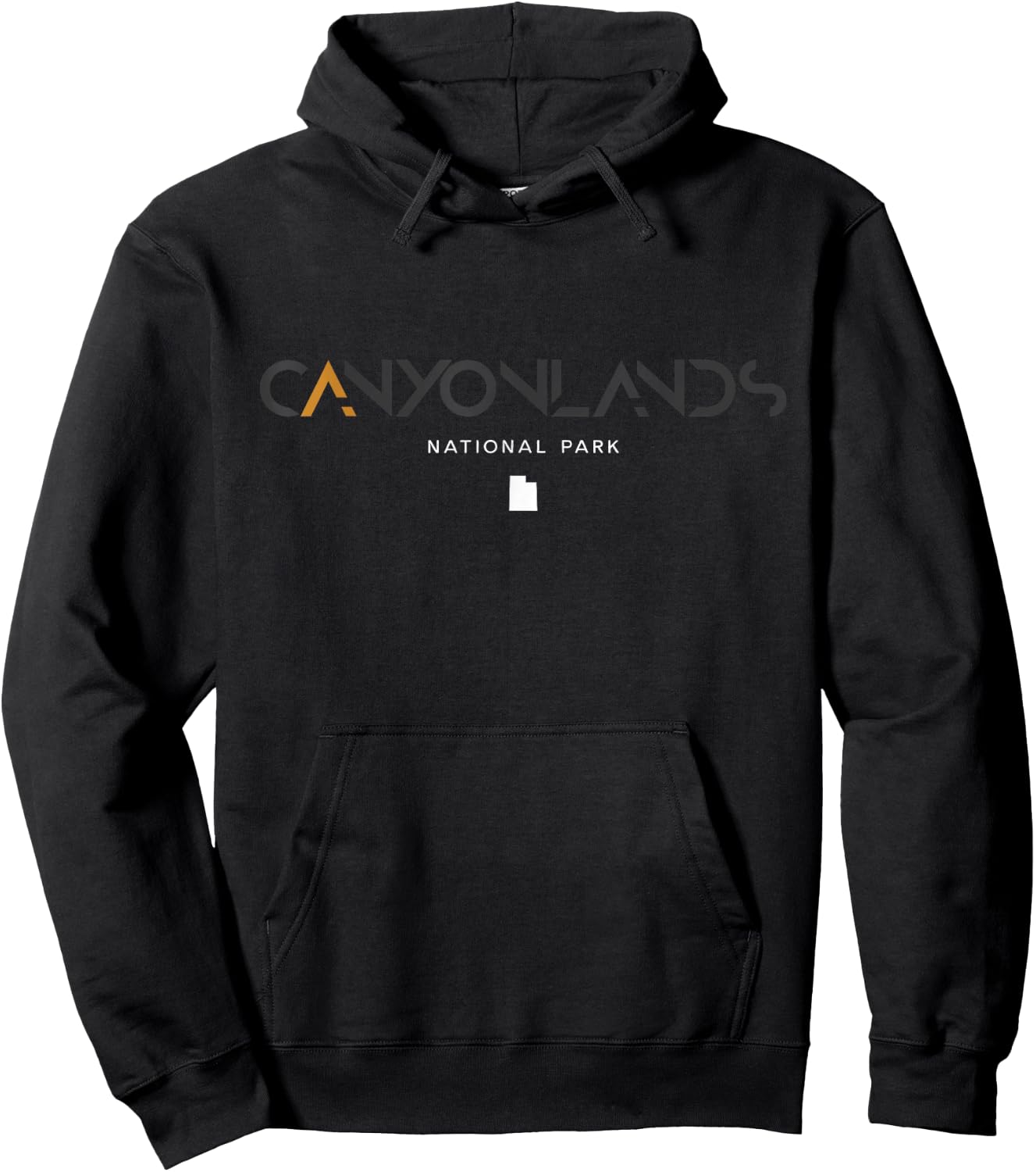 Canyonlands National Park Utah Tonal Retro Vintage Hoodie - Hoodie | Black