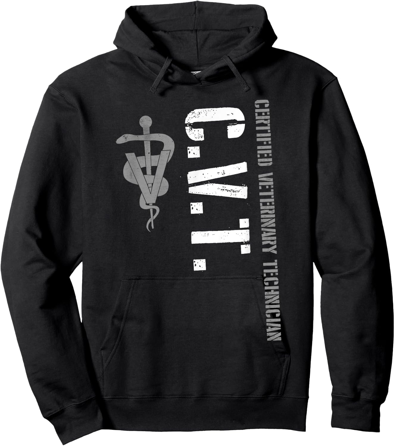 Certified Veterinary Technician CVT Veterinarian & Vet Tech Hoodie - Hoodie | Black