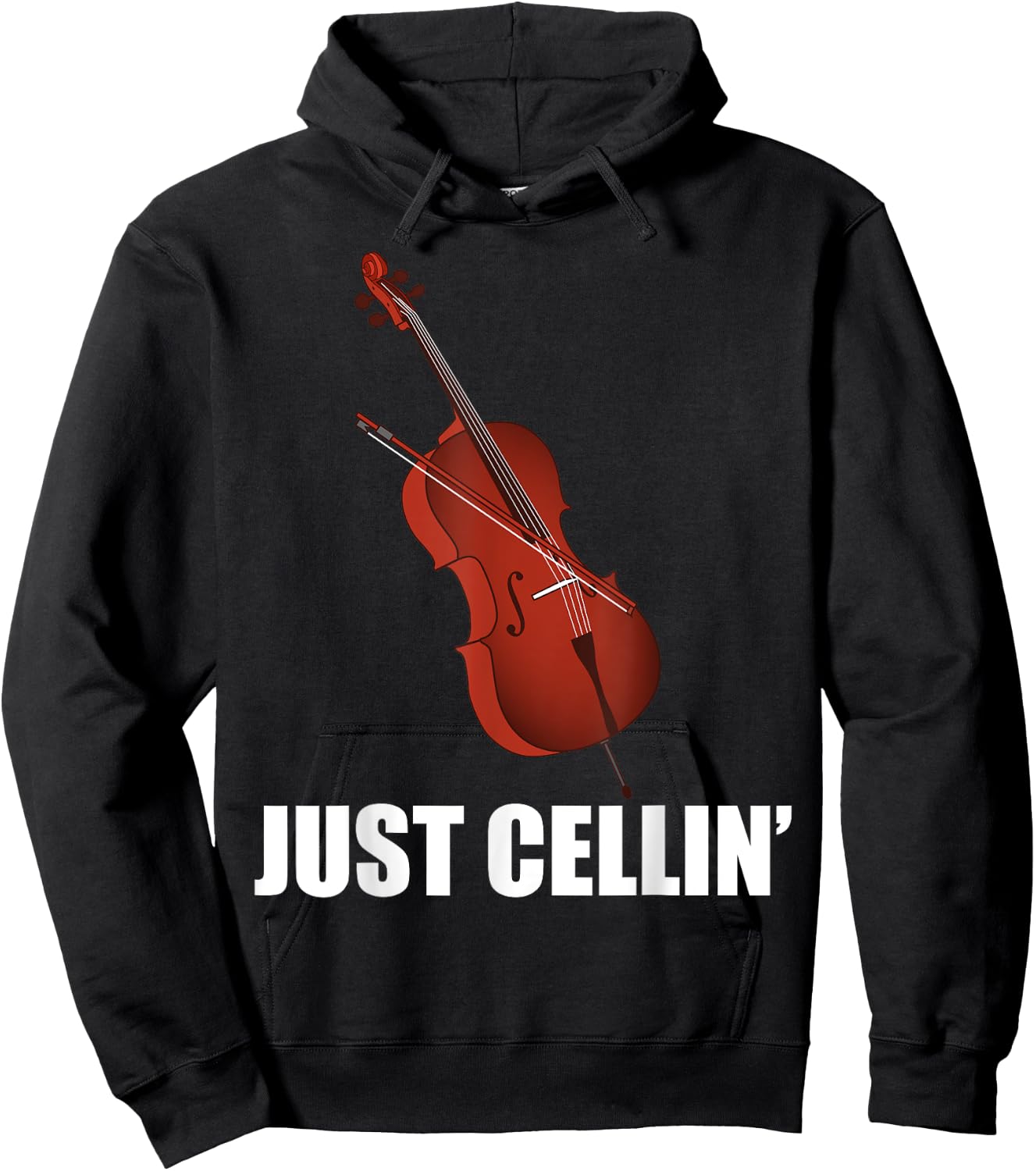 Funny Cello Designs Women Music Fan Lover Musicians Hoodie - Hoodie | Black