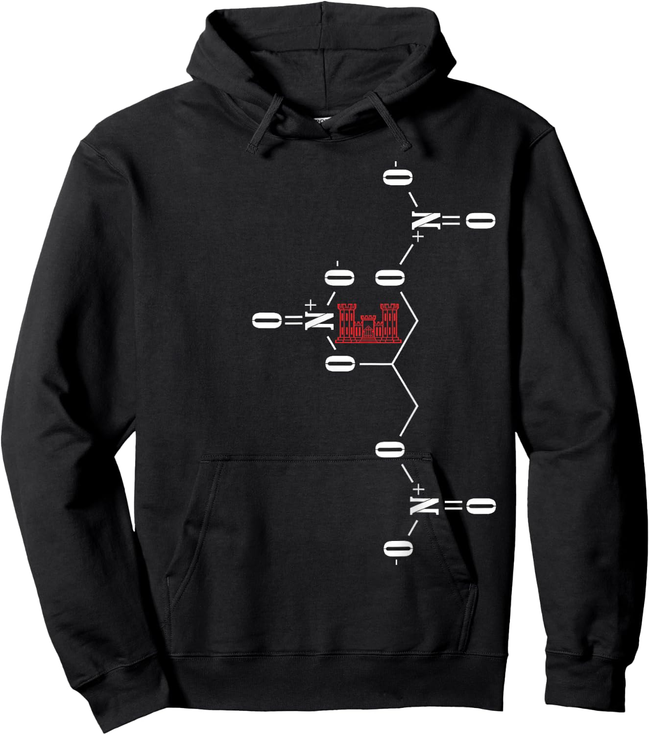 Military, Combat Engineer, dynamite chemical makeup Hoodie - Hoodie | Black