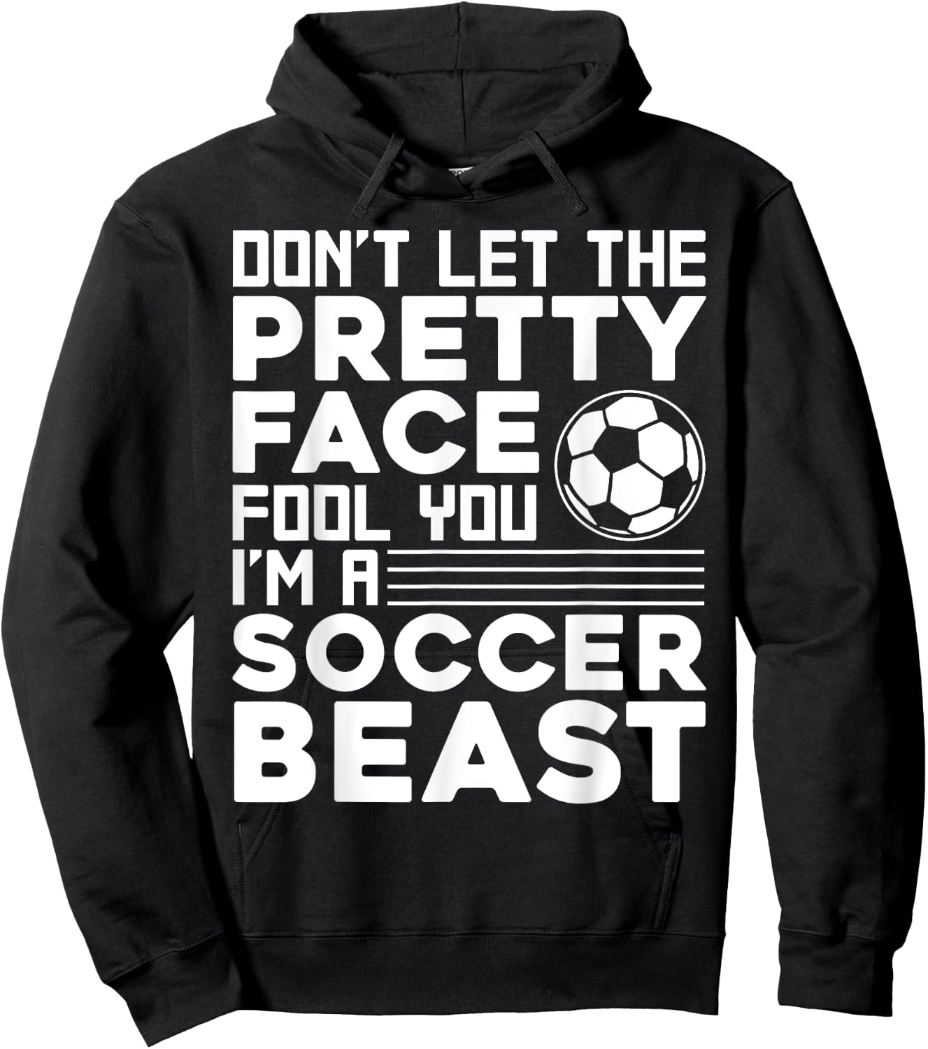 Cool Soccer Teen Girls Soccer Lover Player Sports Hoodie - Hoodie | Black