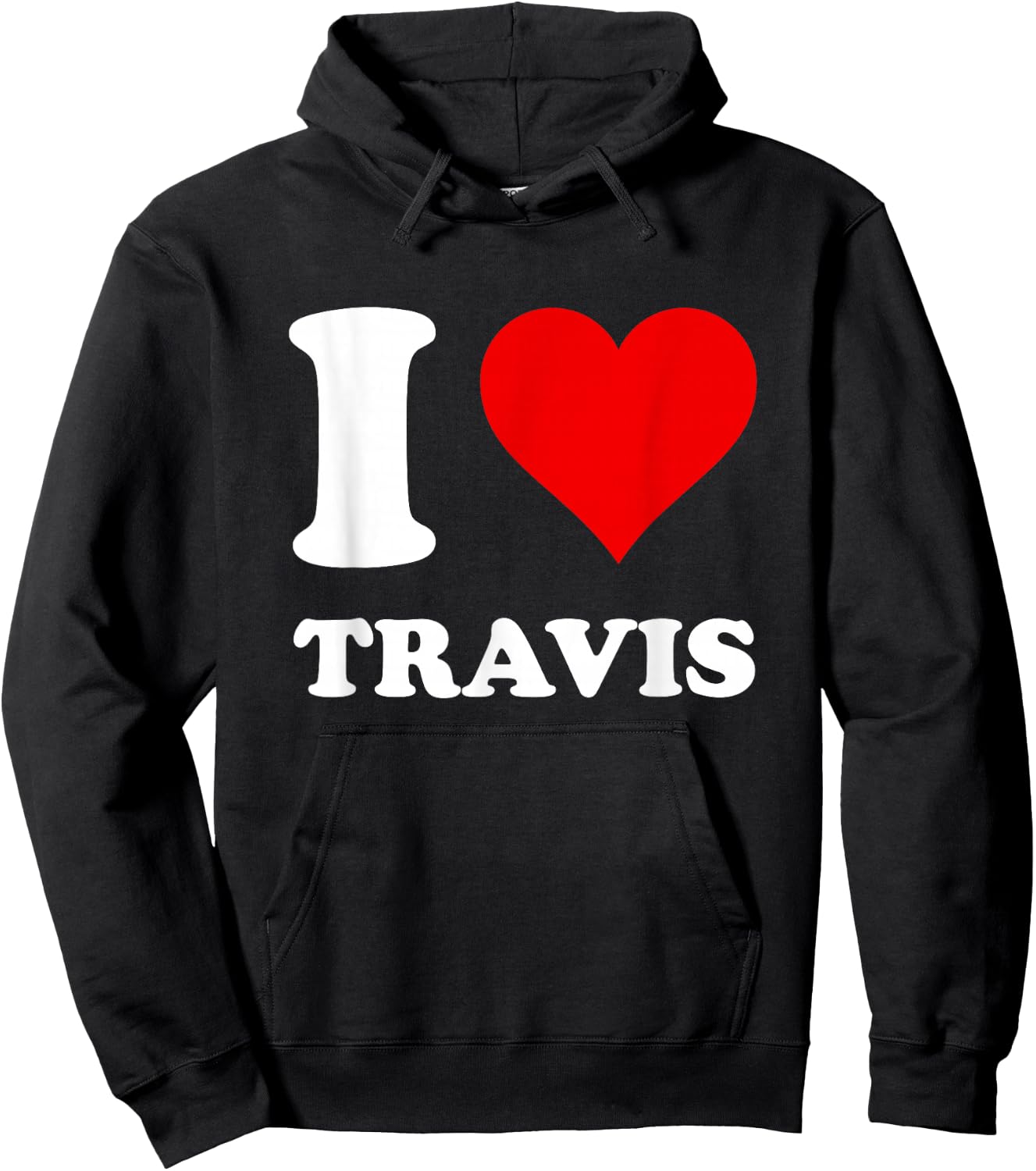 I Love Travis Hoodie - Hoodie | Black