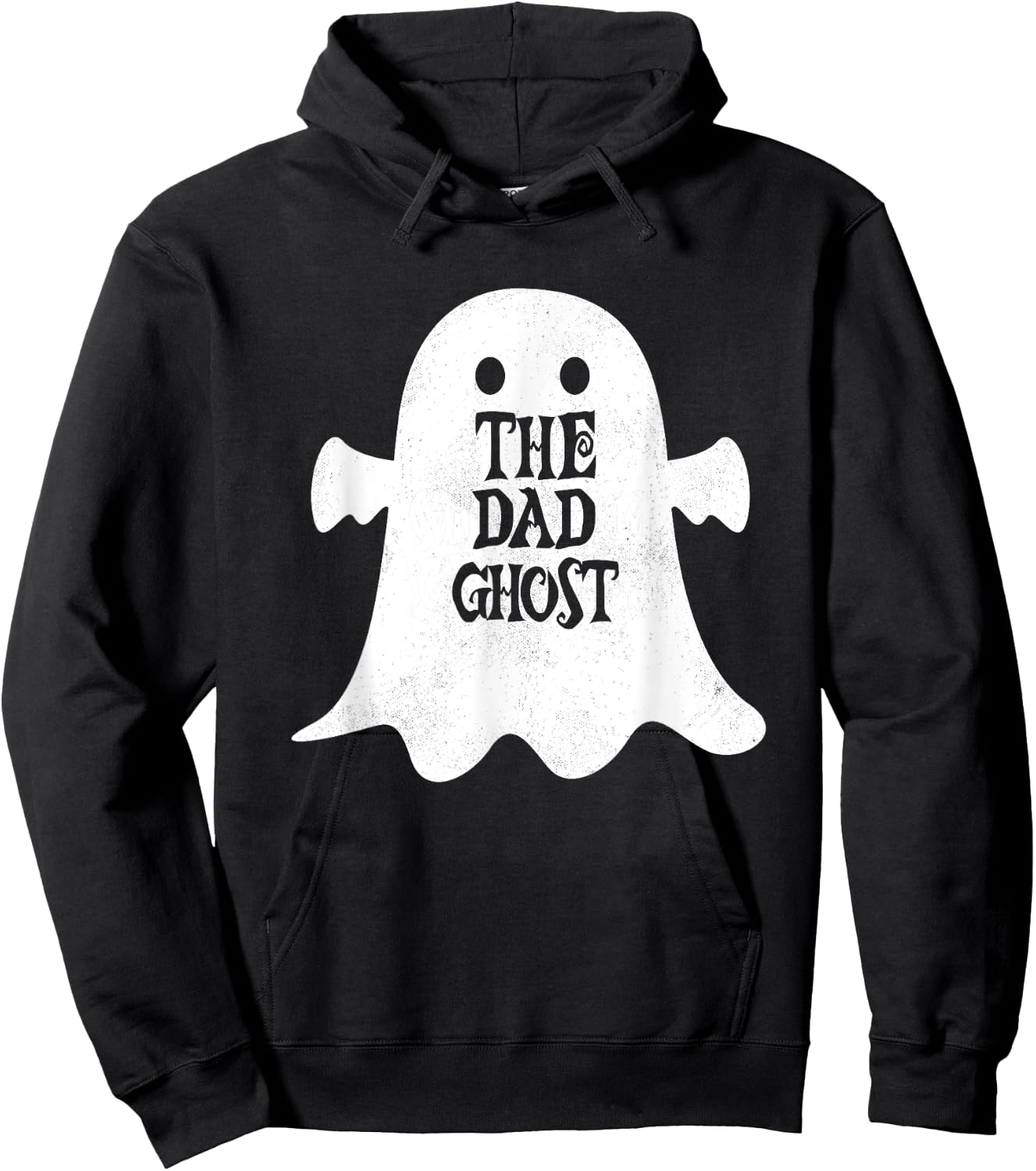 Dad Ghost Matching Family Group Halloween Party Hoodie - Hoodie | Black