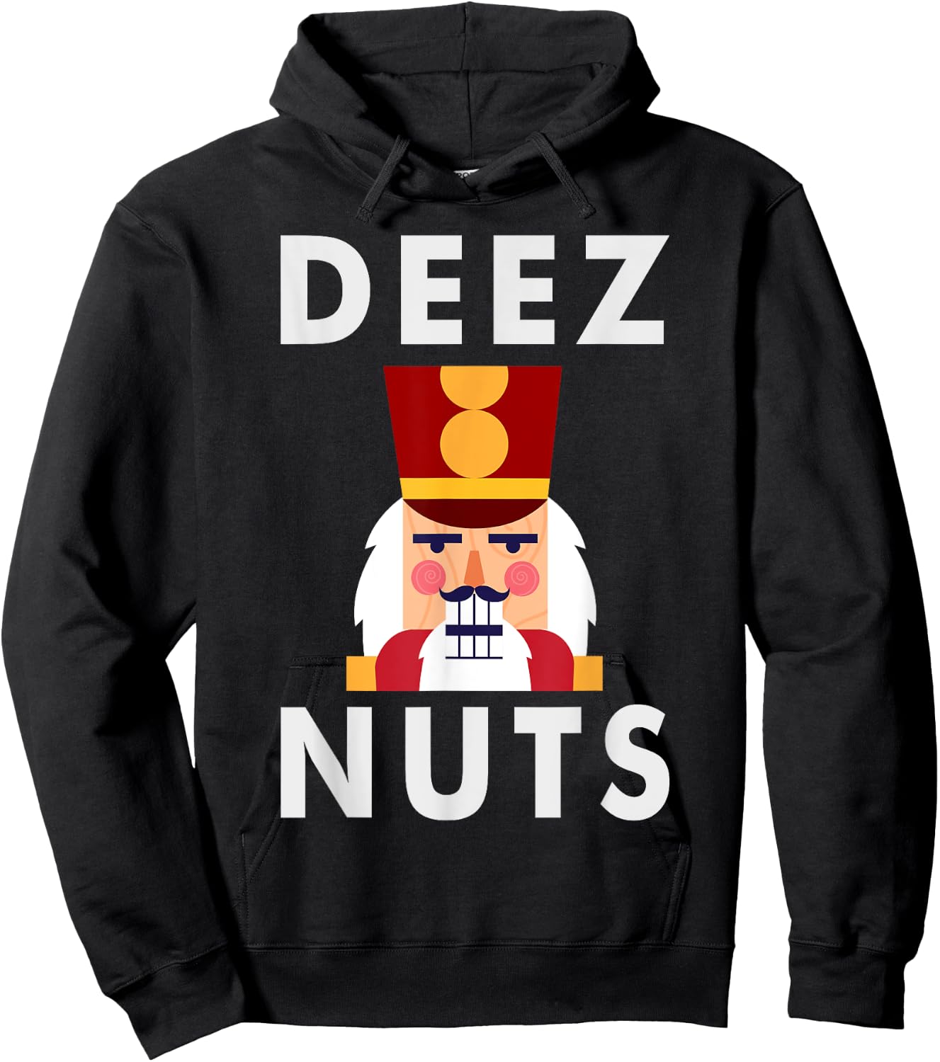 Deez Nuts | Funny Christmas Nutcracker Kids Hoodie - Hoodie | Black