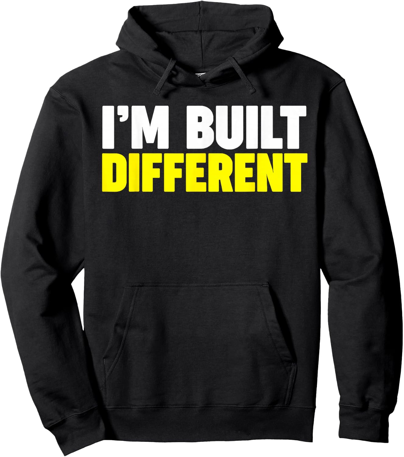 I'm Built Different Hoodie - Hoodie | Black