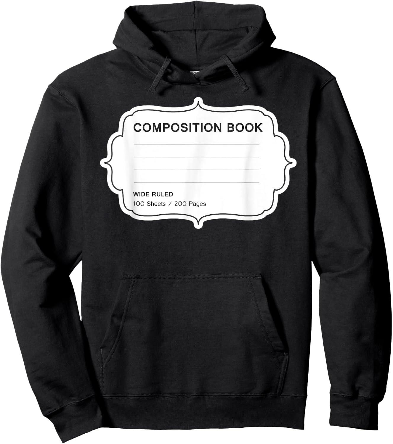 Composition Book Notebook Matching group Halloween Teacher Men Women Kids Hoodie - Hoodie | Black