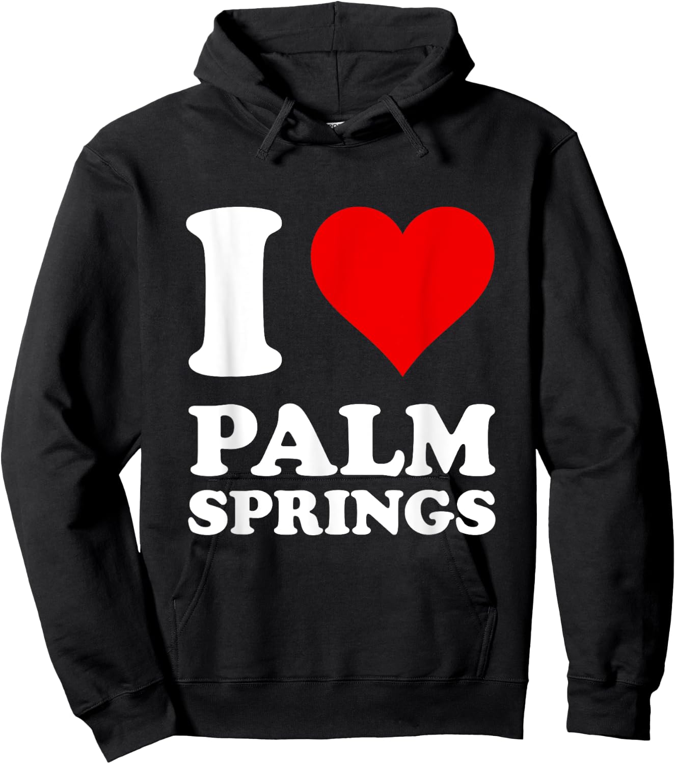 I Love Palm Springs Hoodie - Hoodie | Black