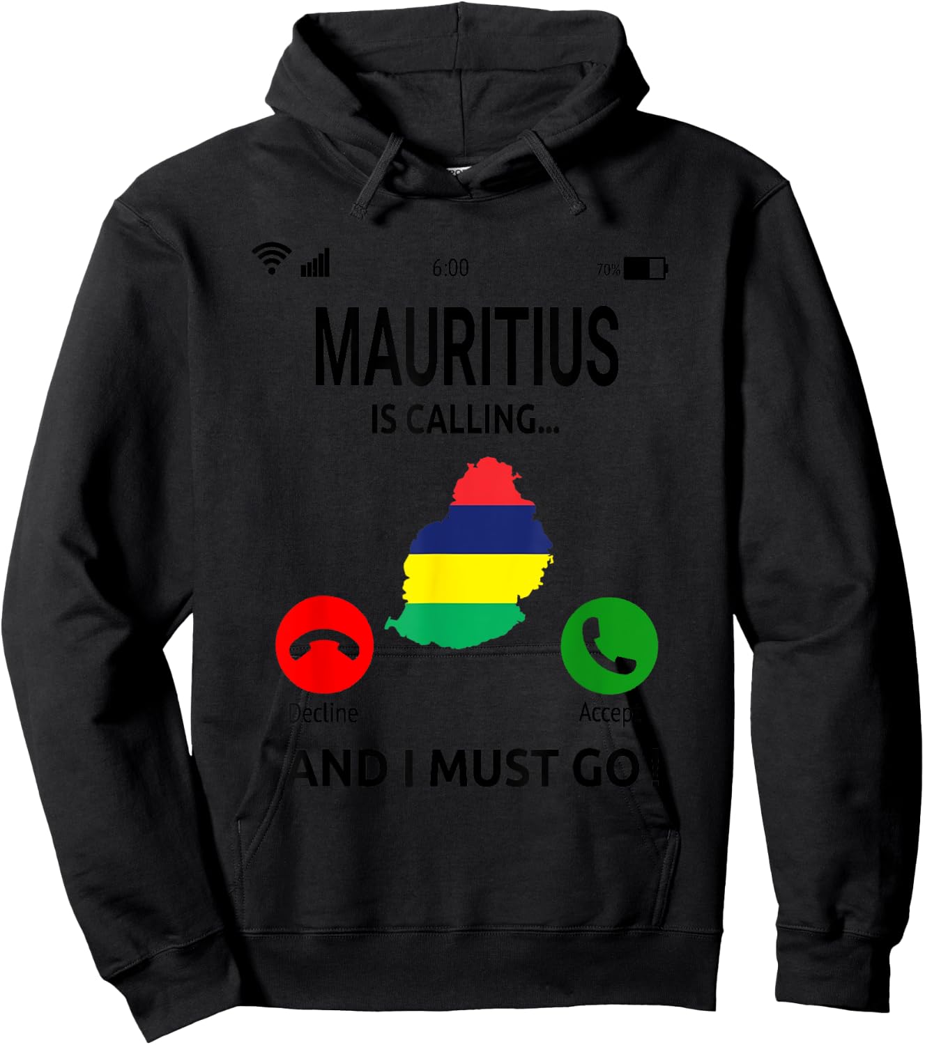 Mauritius Is Calling Indian Ocean Island Vacation Travel Hoodie - Hoodie | Black