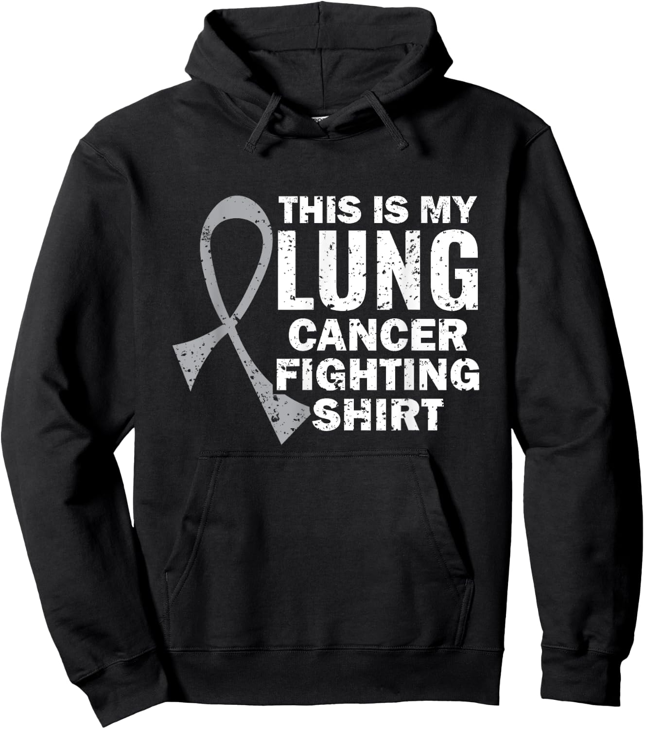 This Is My Lung Cancer Fighting Shirt Hoodie - Hoodie | Black
