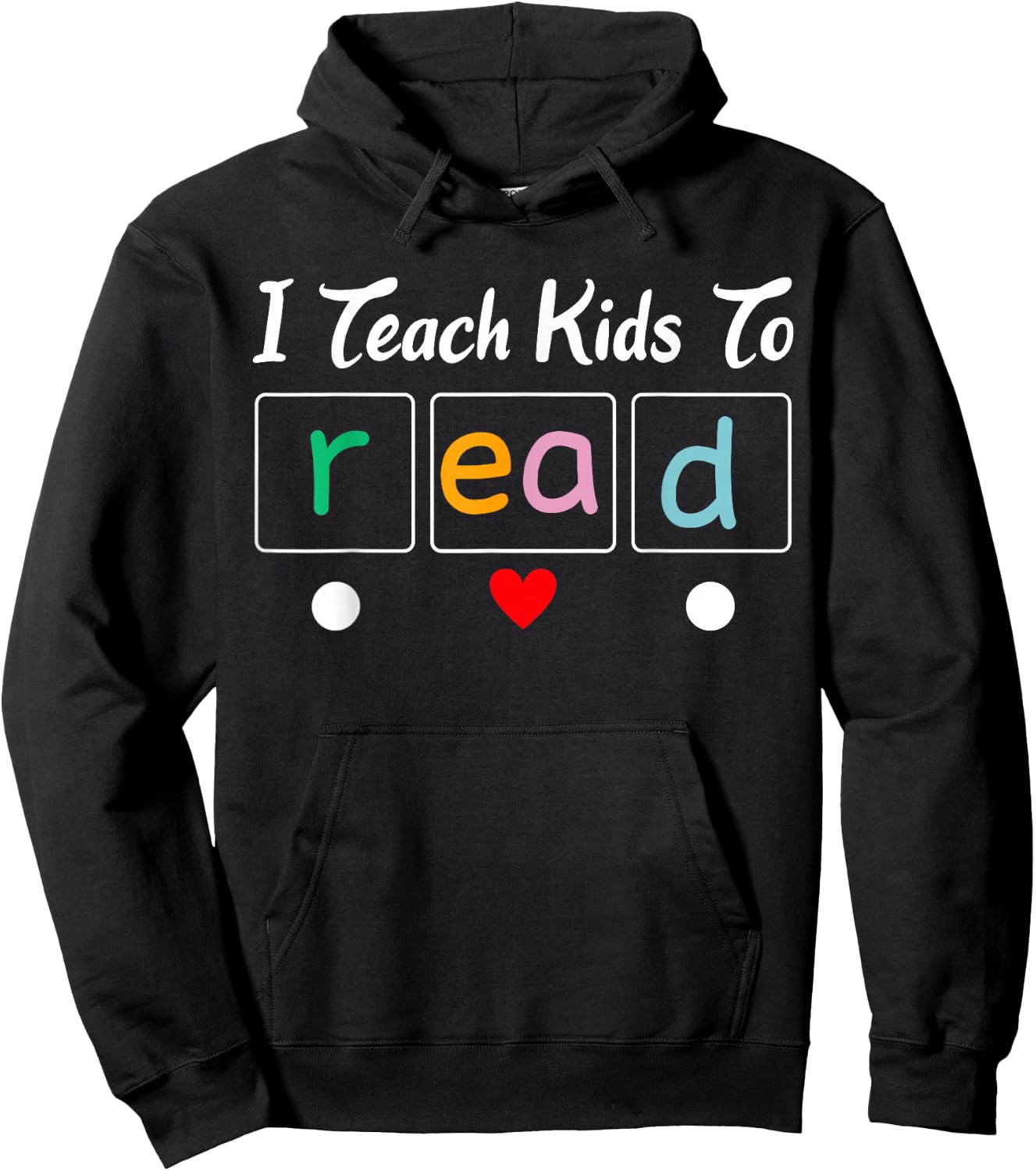 Funny Costume i Teach Kids to Read Teacher Women Men Hoodie - Hoodie | Black