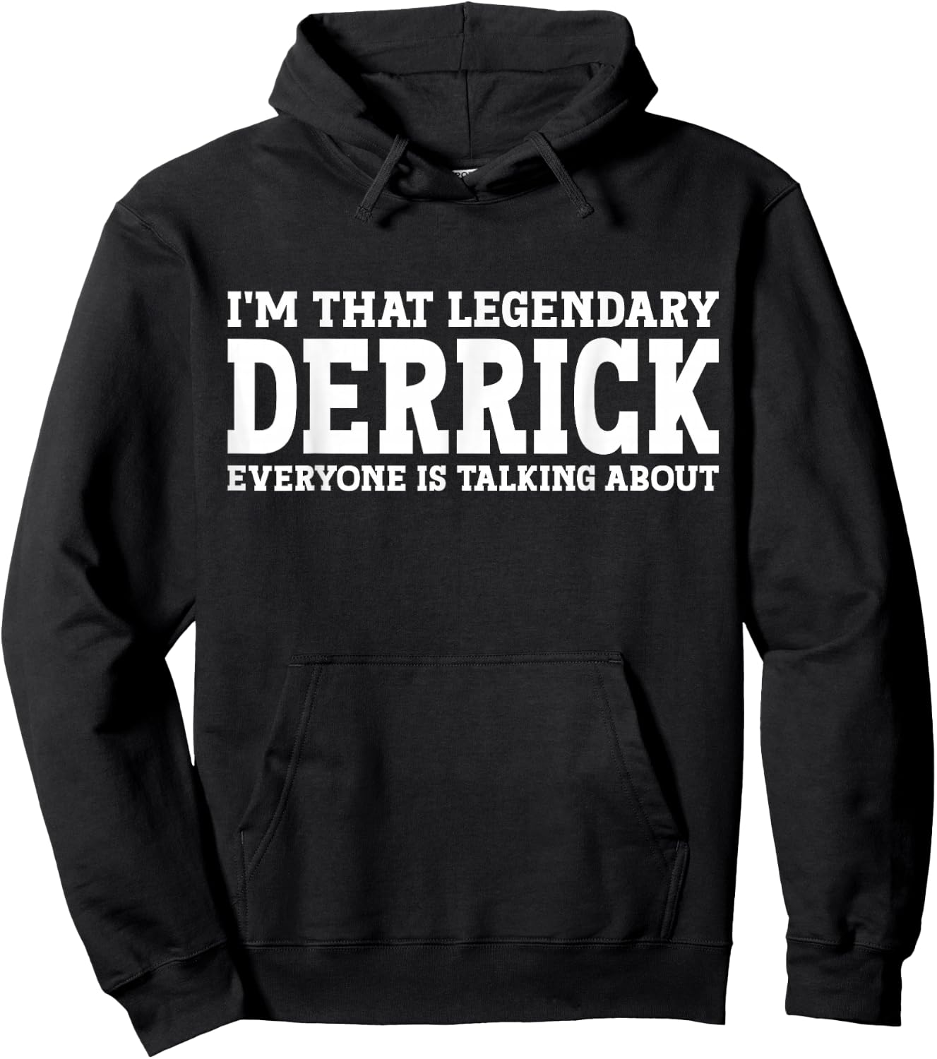 Derrick Personal Name Funny Derrick Hoodie - Hoodie | Black