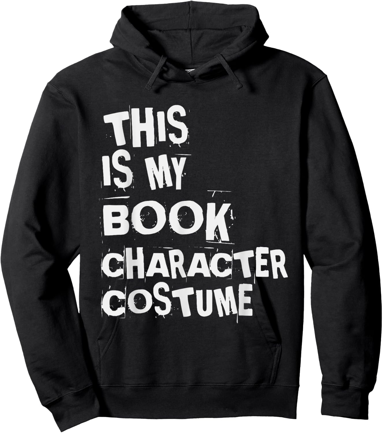 Simple Easy Halloween This Is My Book Character Costume Hoodie - Hoodie | Black