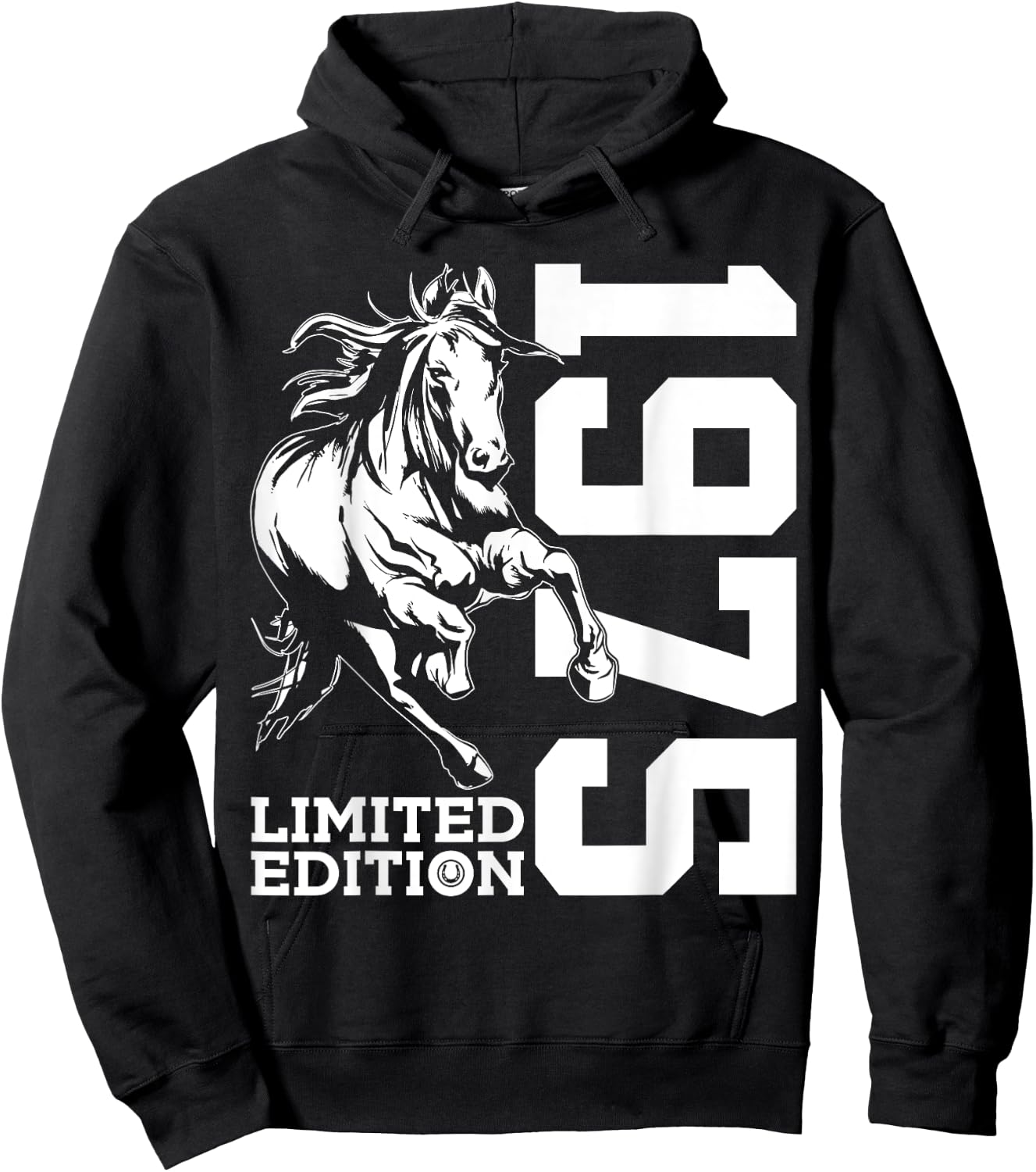 Riding 50th Birthday Horse Limited Edition 1975 Rider Hoodie - Hoodie | Black