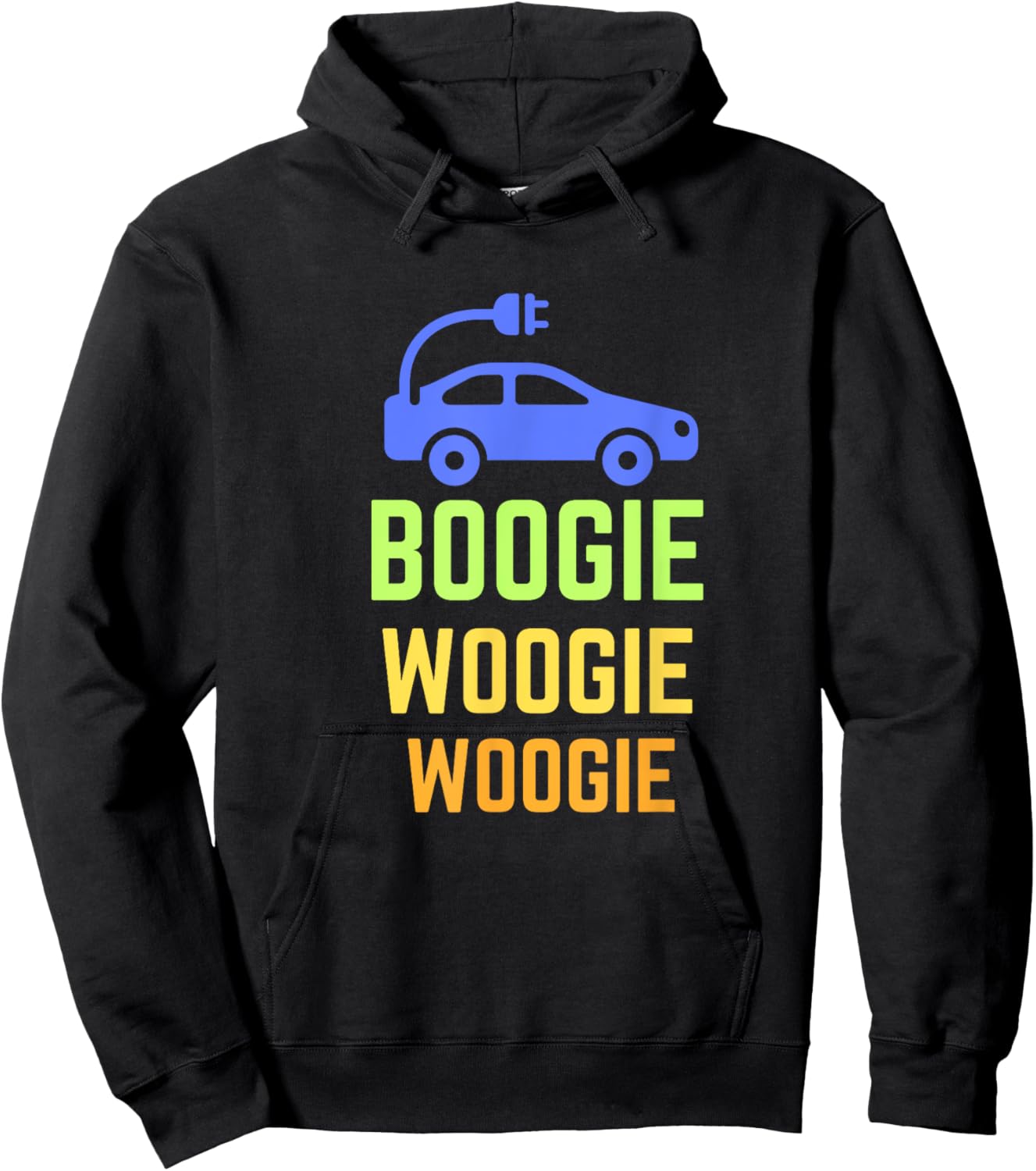 Electric Car - Funny EV Shirt - Electric Vehicle Shirt Hoodie - Hoodie | Black