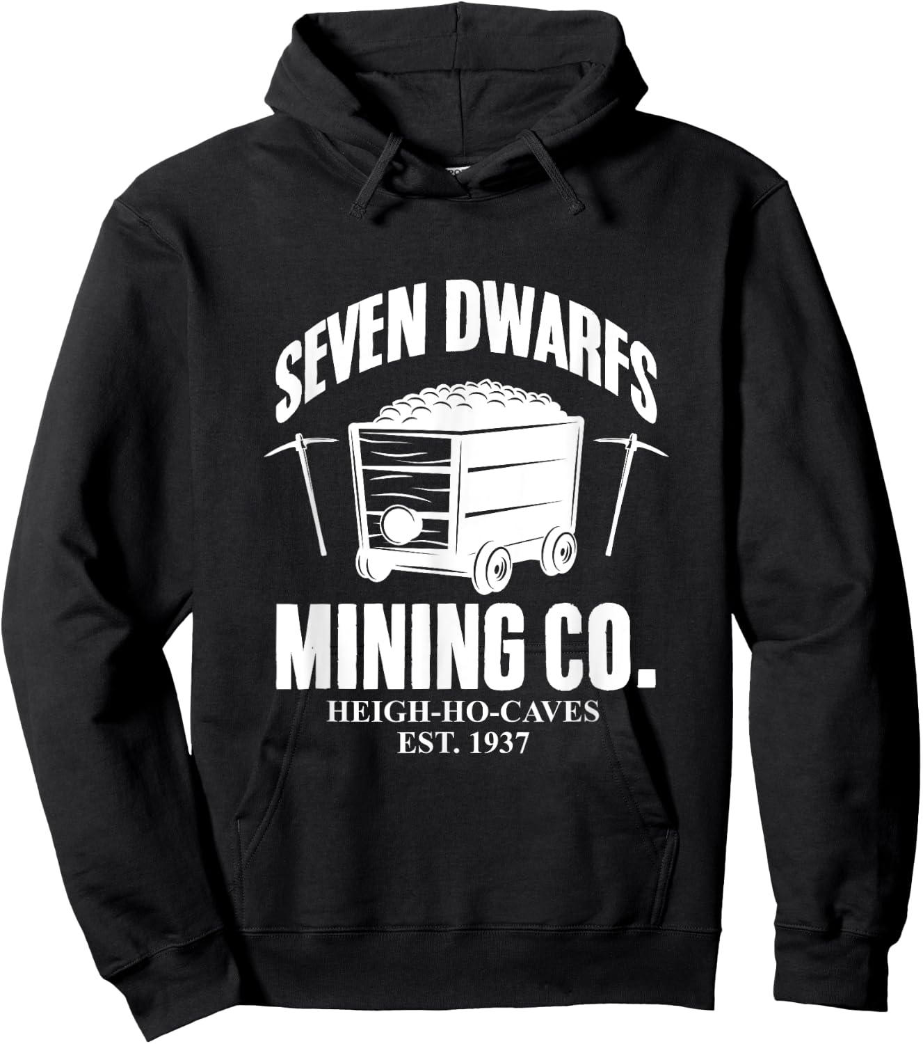 Seven Dwarfs Mining Co. Coal Miner Gold Miner Pitman Hoodie - Hoodie | Black