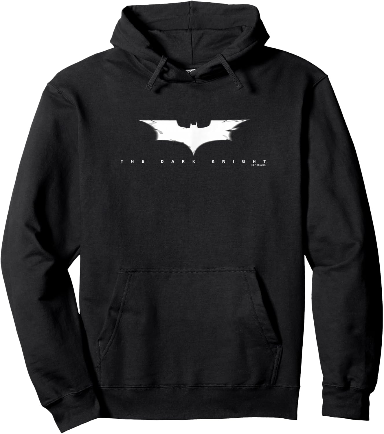 The Dark Knight Iconic Bat-Symbol Distressed Movie Logo Hoodie - Hoodie | Black
