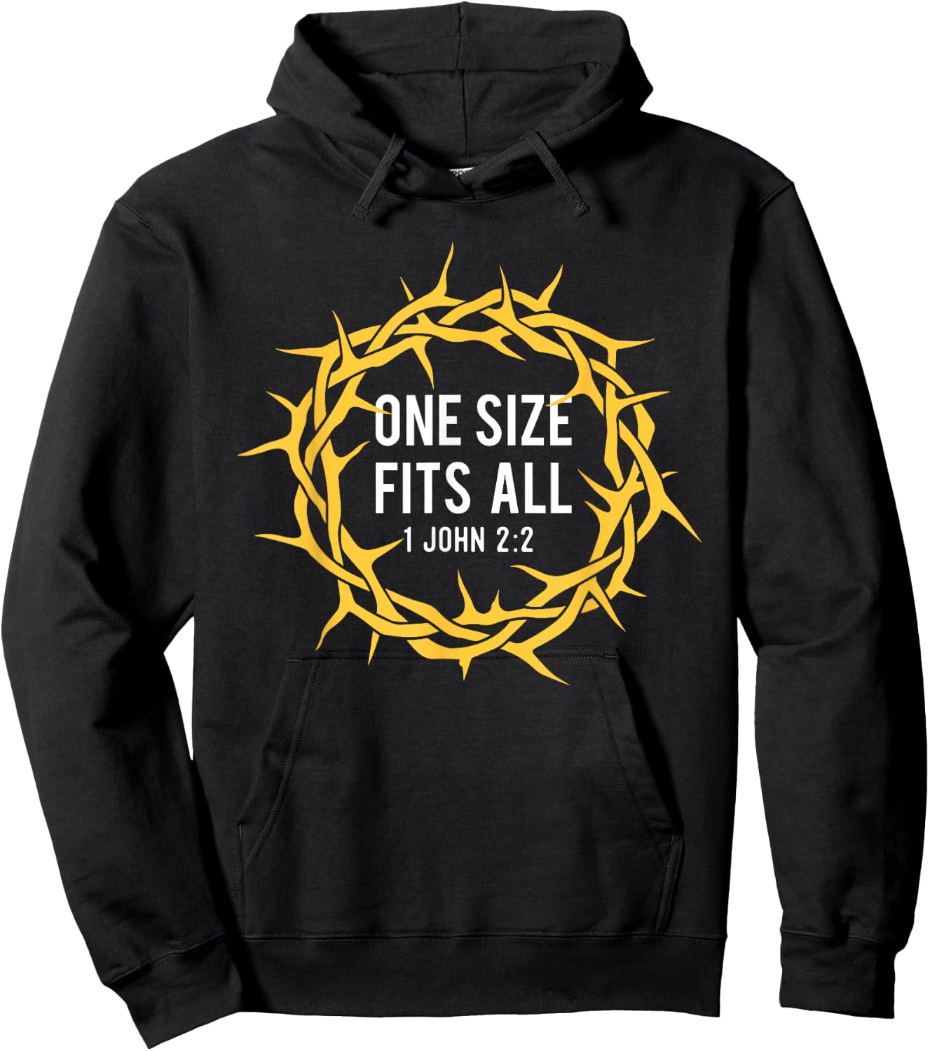 One Size Fits All - Bible Christian Faith Jesus Christ Hoodie - Hoodie | Black