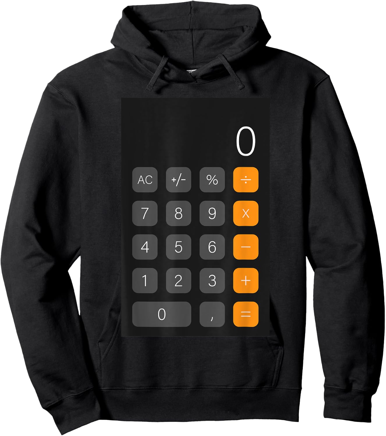 Funny Accountant Halloween Costume Outfit Math Calculator Hoodie - Hoodie | Black
