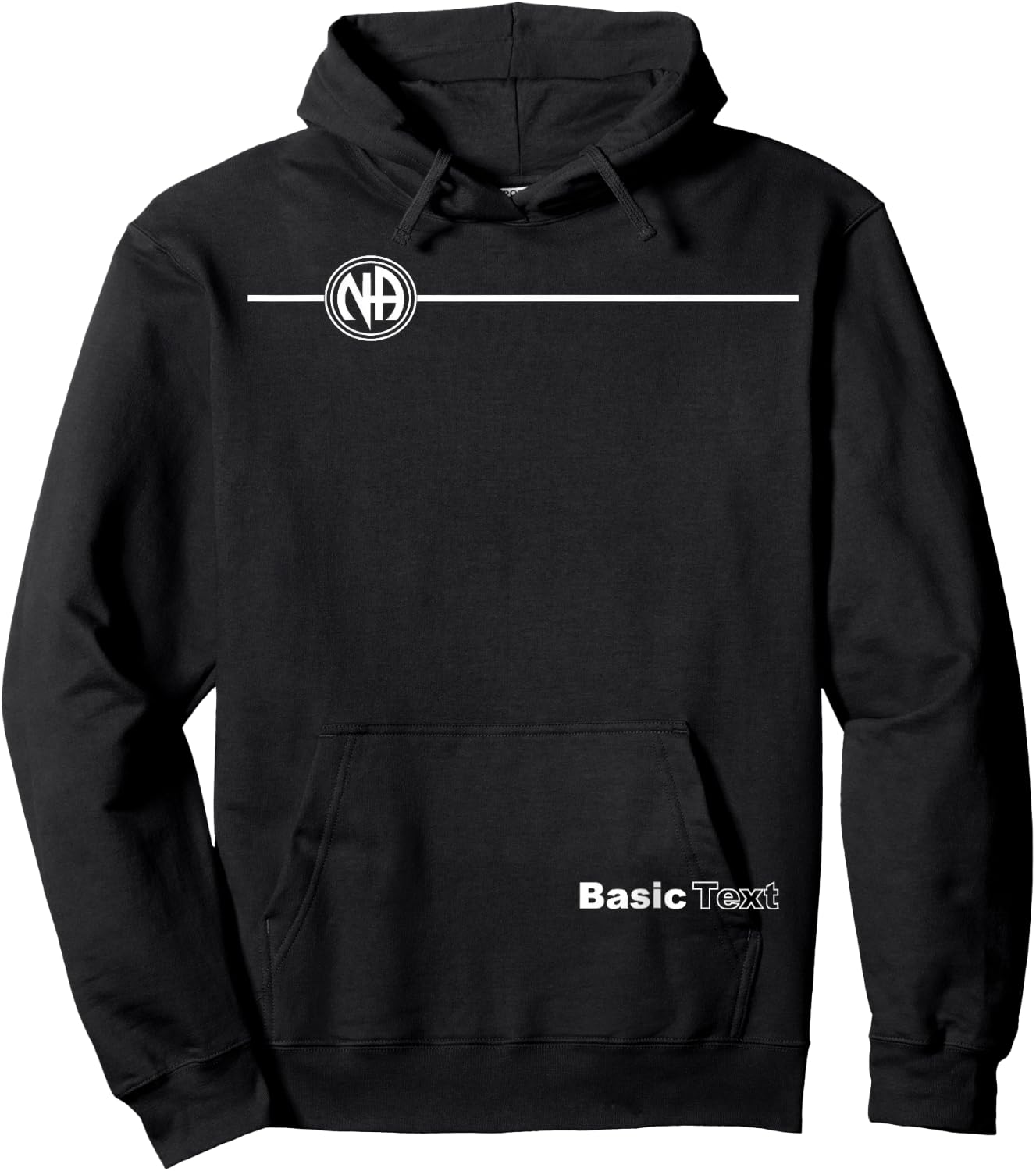 Narcotics Anonymous | Basic Text | Recovery Shirt Hoodie - Hoodie | Black