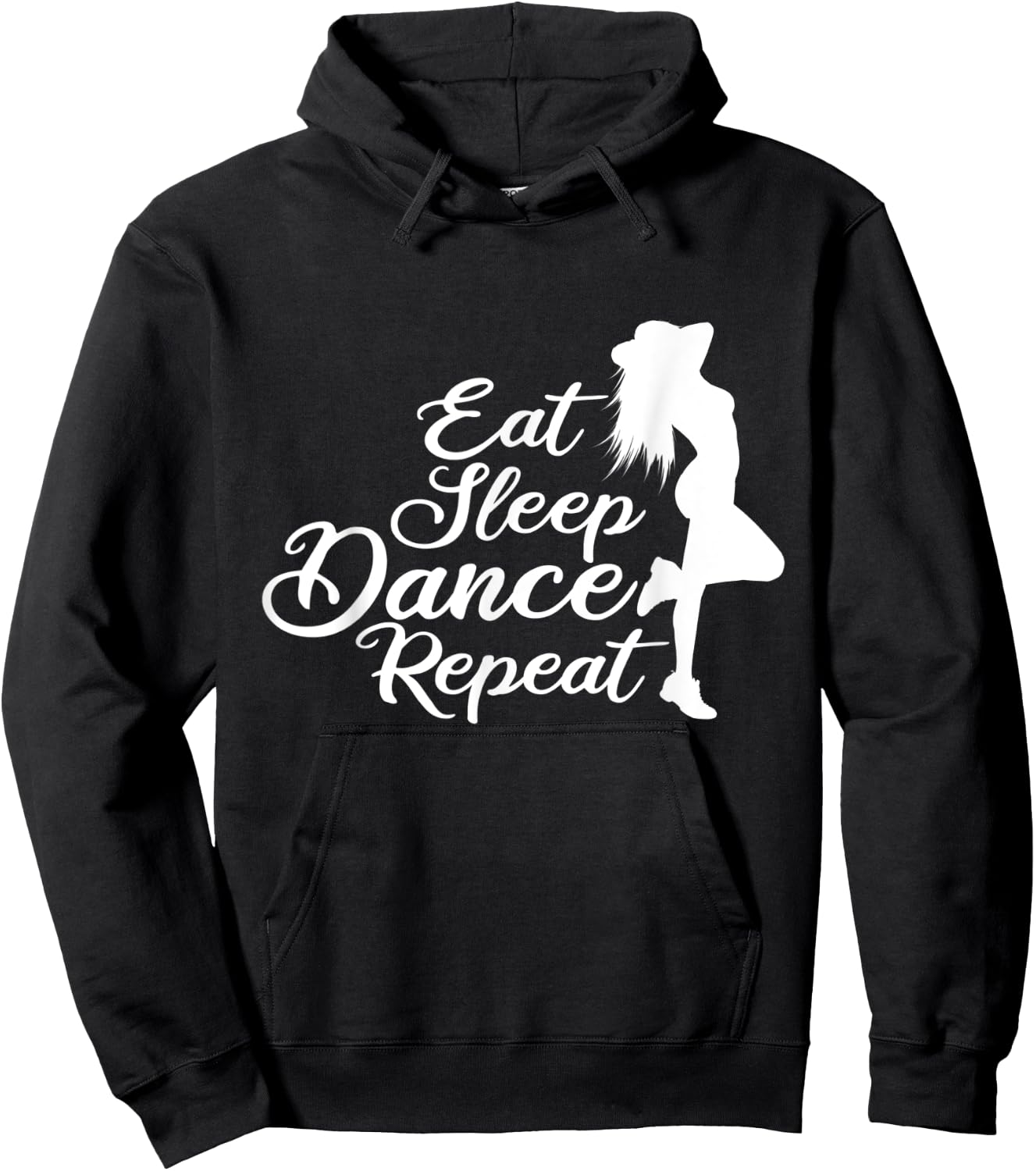 Eat Sleep Dance Repeat Funny design for Dancers Hoodie - Hoodie | Black