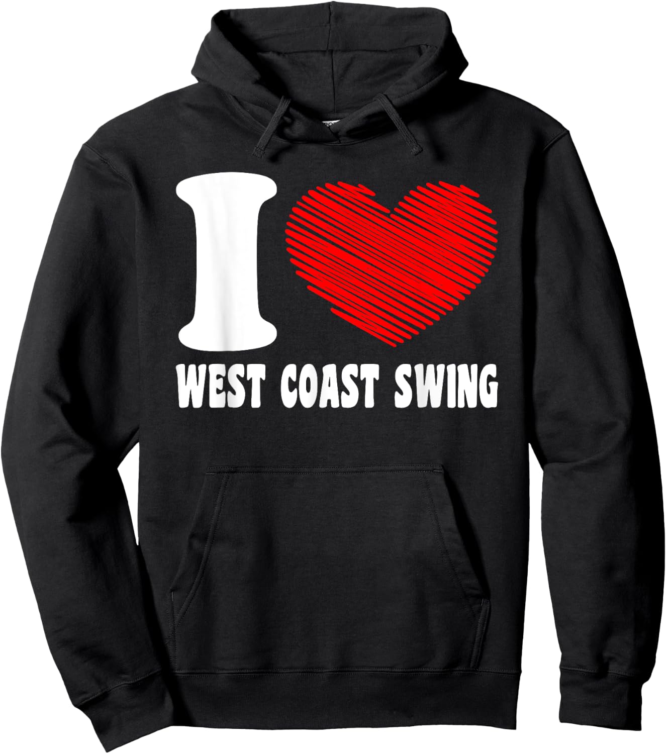 Retro West Coast Swing Dance - West Coast Swing Hoodie - Hoodie | Black