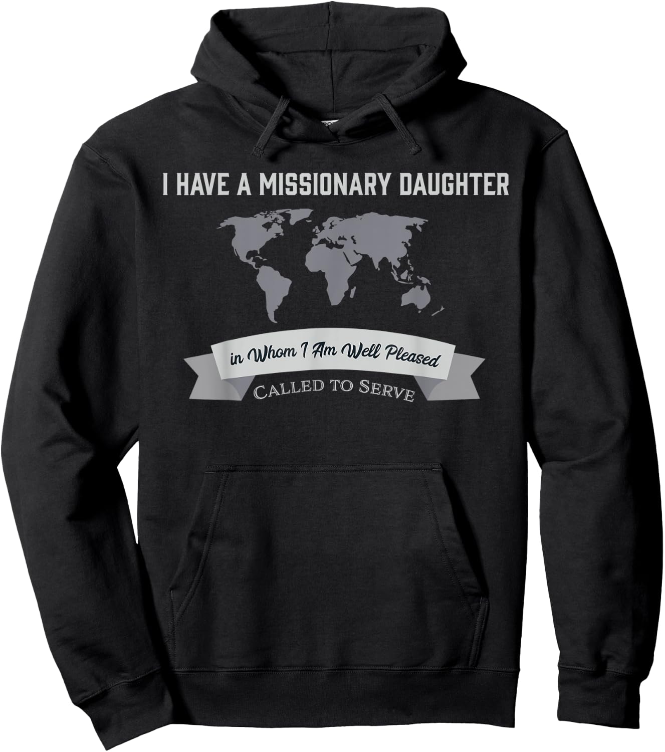 Proud Mom Dad Parent Missionary Daughter Hoodie - Hoodie | Black