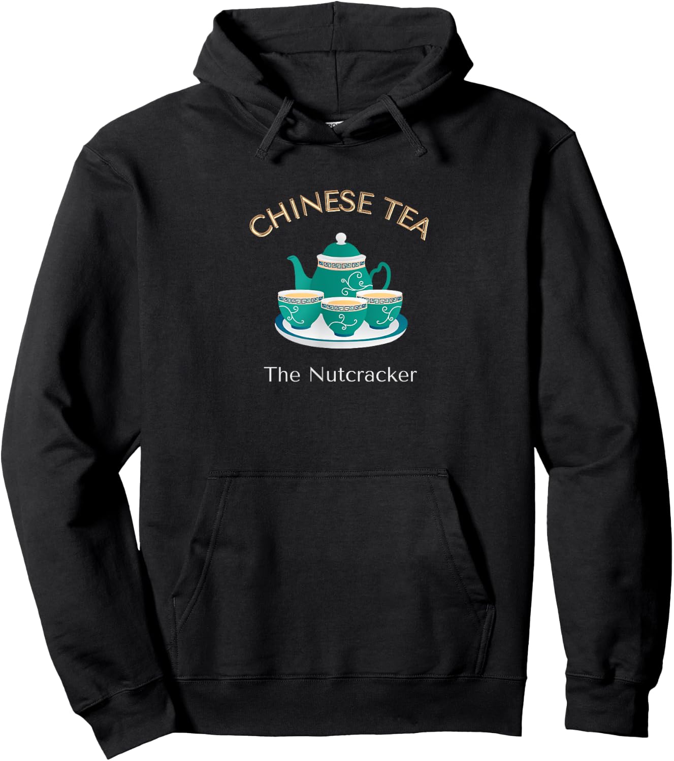 CHINESE TEA THE NUTCRACKER Christmas Ballet Dancer Graphic Hoodie - Hoodie | Black
