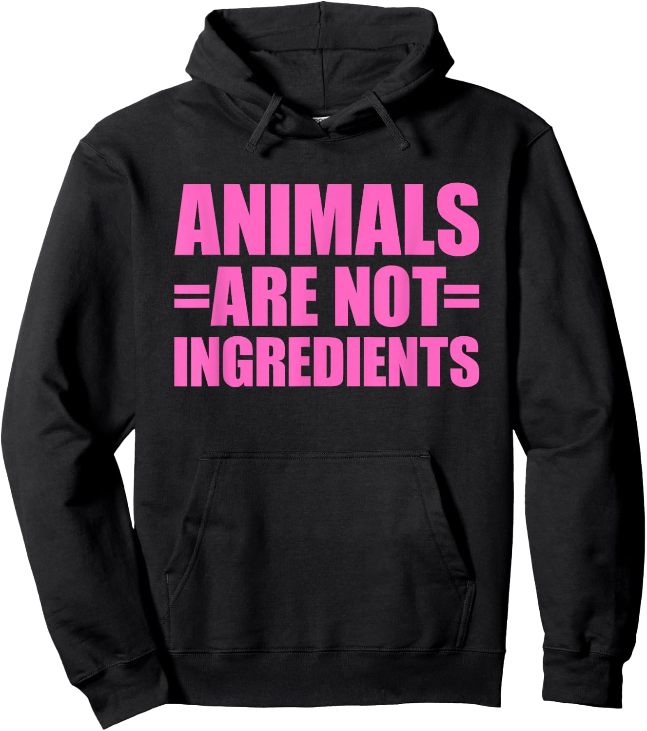 Animals Are Not Ingredients Hoodie - Hoodie | Black