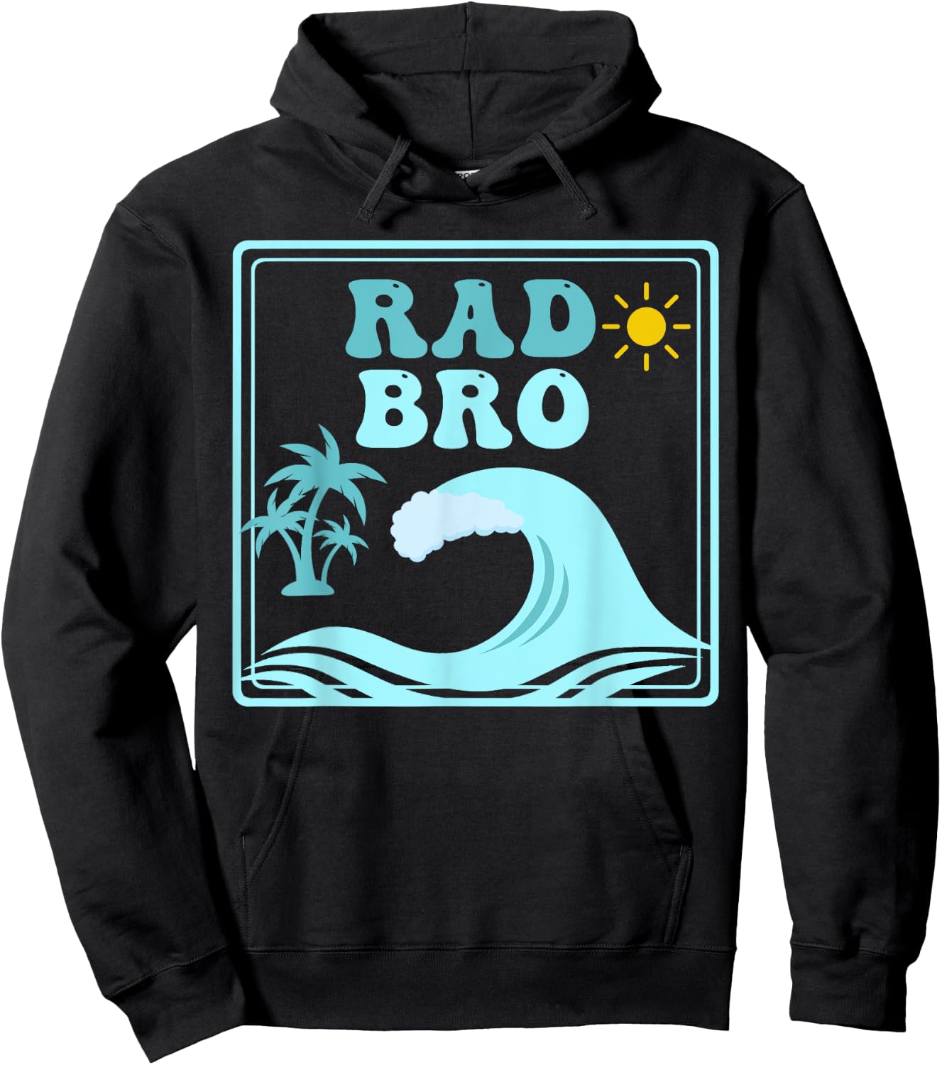 Rad Bro The Big One 1st Birthday Surf Family Matching Hoodie - Hoodie | Black