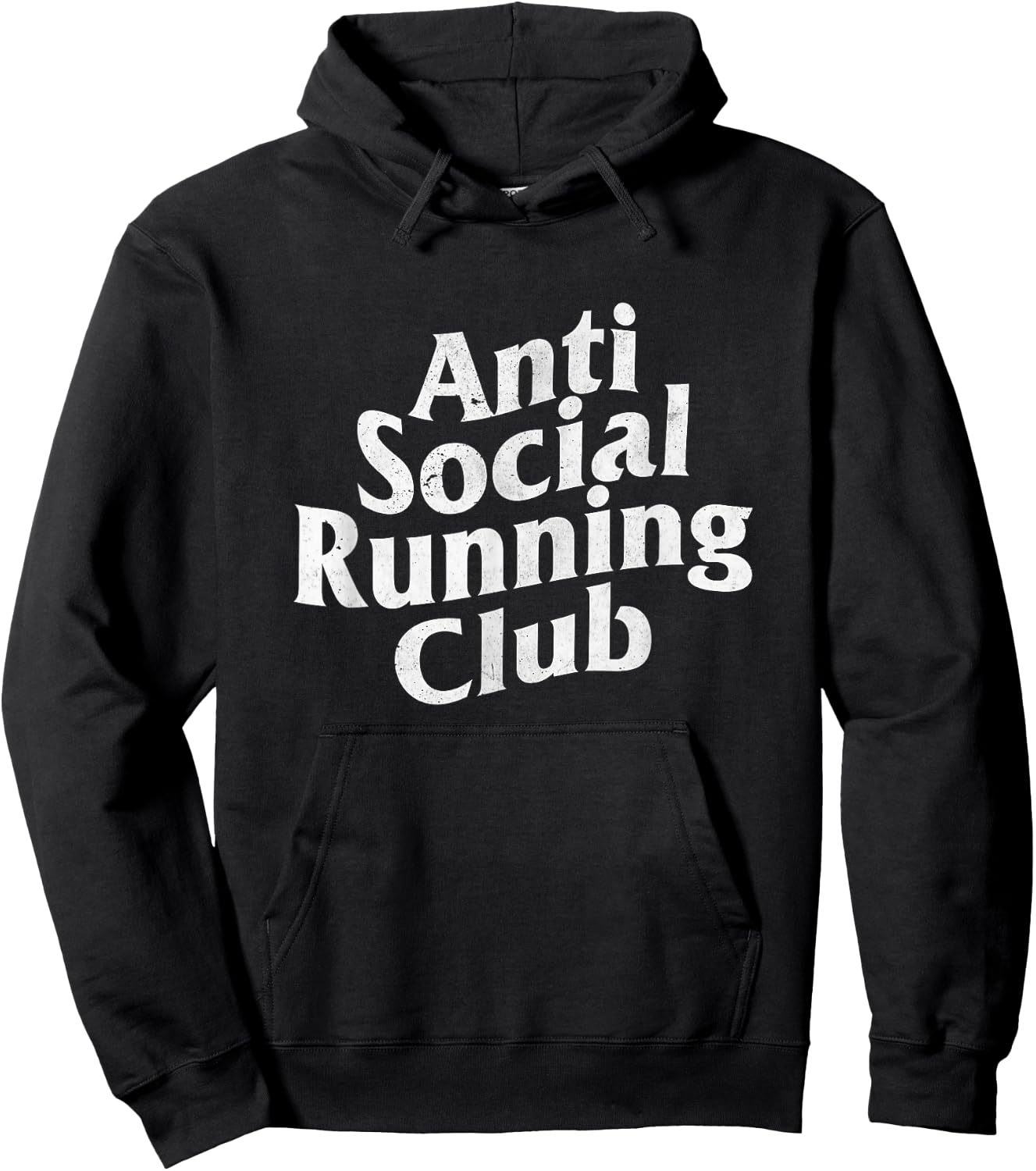 Anti-social running club / solo treadmill runner Hoodie - Hoodie | Black