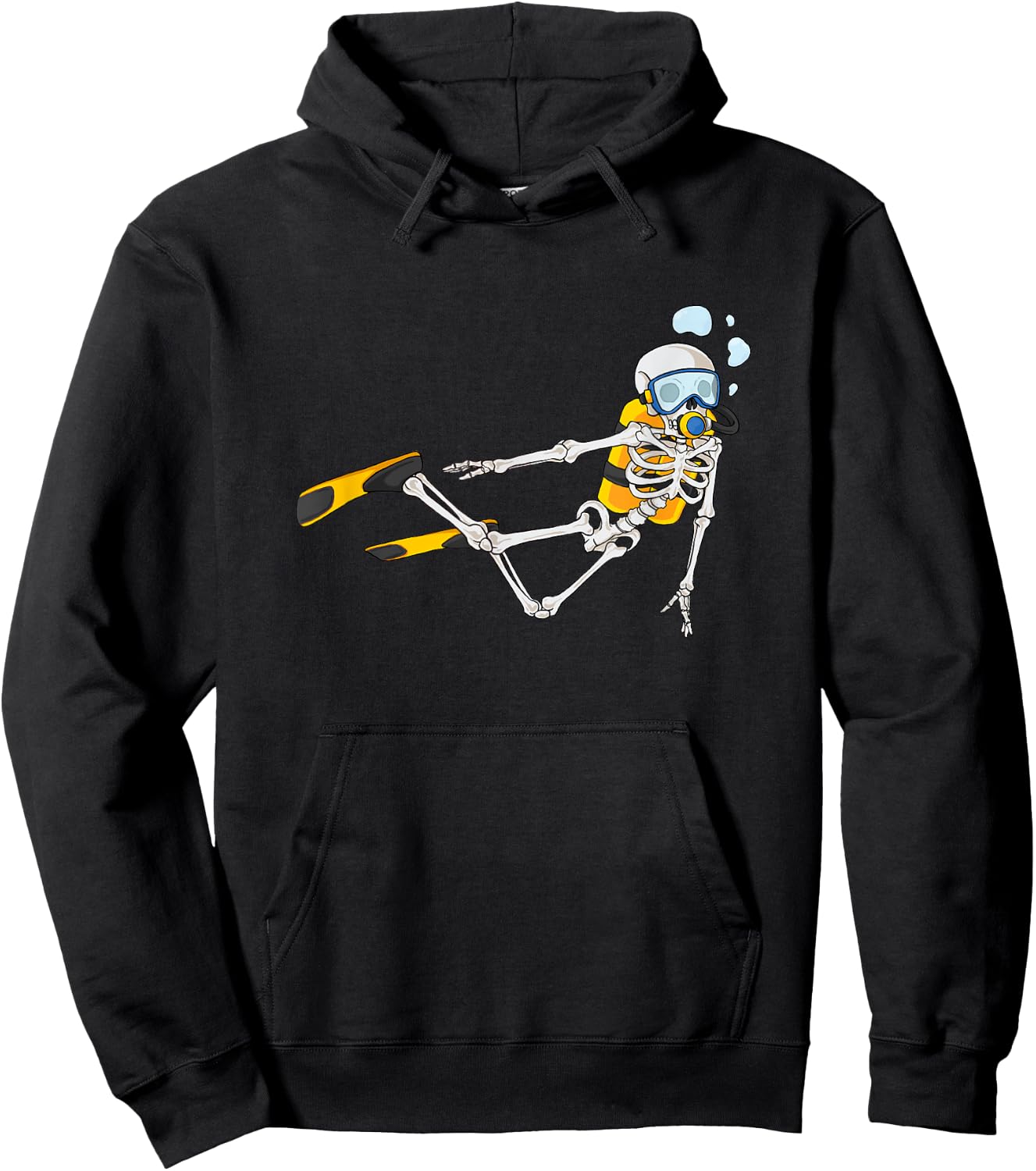 Skeleton Scuba Diver - Scuba Diving Underwater Ocean Hoodie - Hoodie | Black