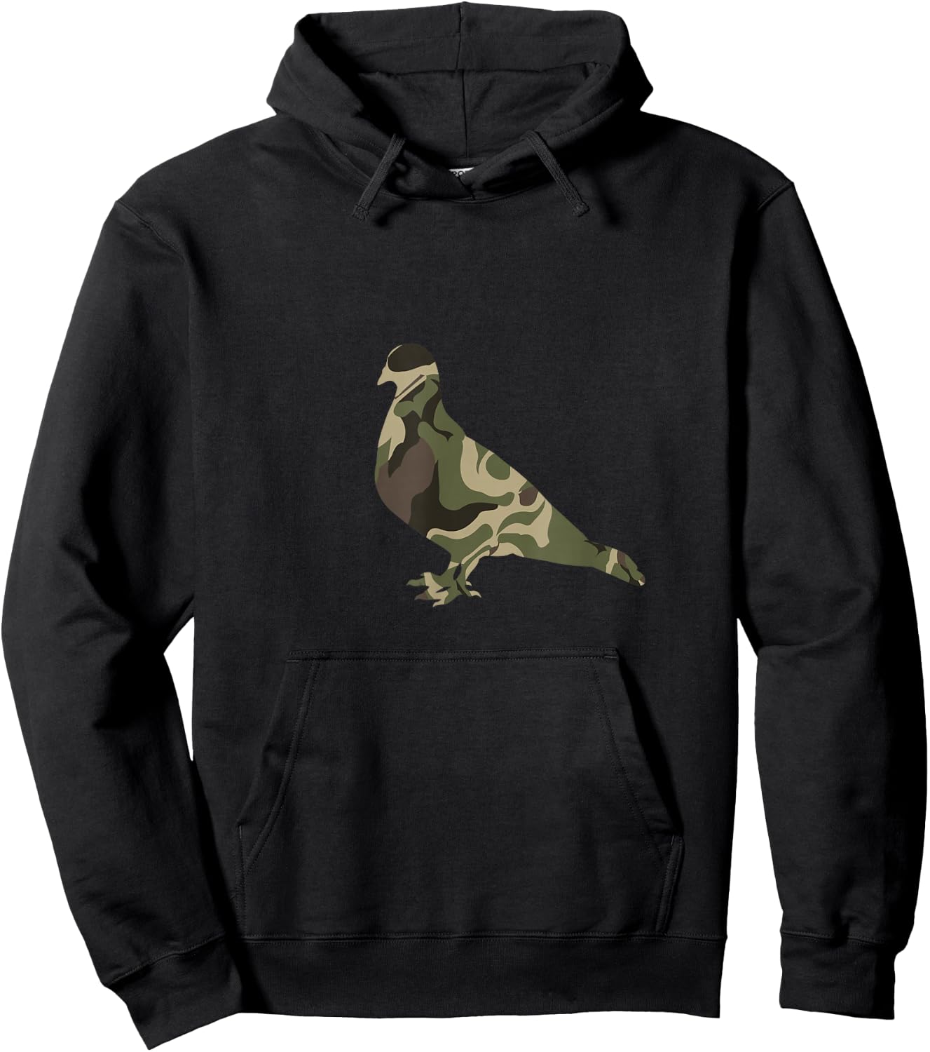 Dove Hunting Trip messy bun Hunters Bird Military Dove Camo Hoodie - Hoodie | Black