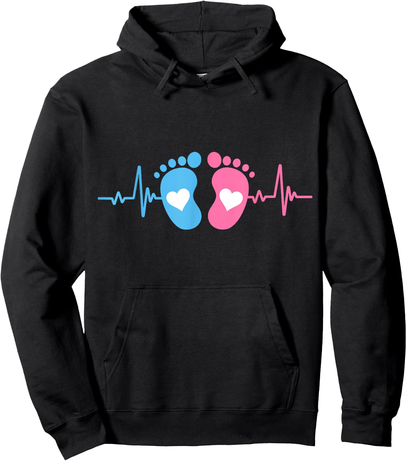 Cute Baby Tiny Humans Heartbeat Labor And Delivery L&D Nurse Hoodie - Hoodie | Black