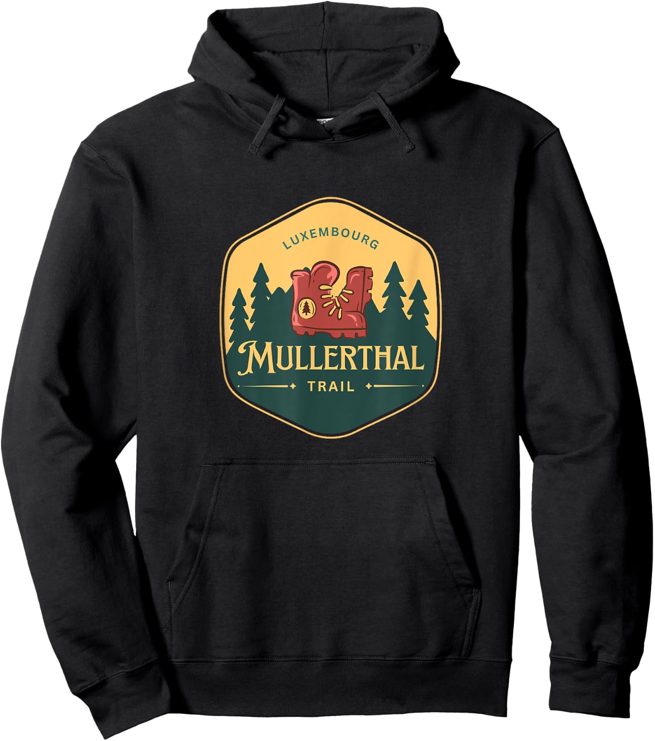 Mullerthal Trail Luxembourg Escapardenne Eislek Trail Hiking Hoodie - Hoodie | Black