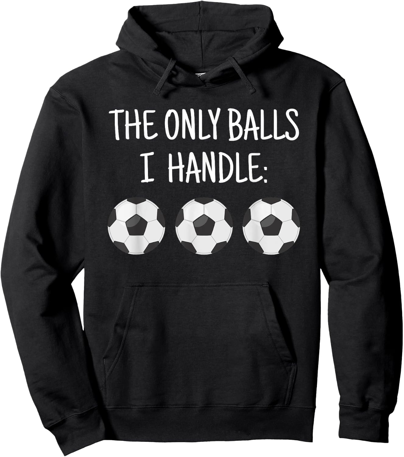 The Only Balls I Handle Soccer Lesbian Hoodie - Hoodie | Black