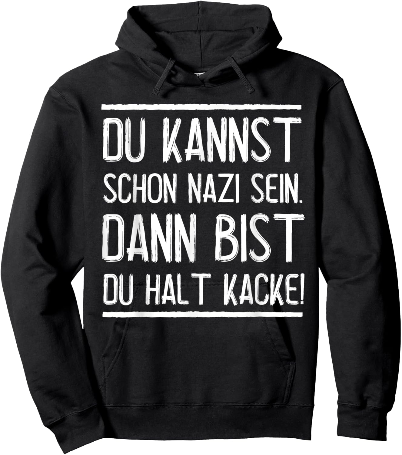 Anti-Nazis Funny Saying Punk Against Nazis Hoodie - Hoodie | Black