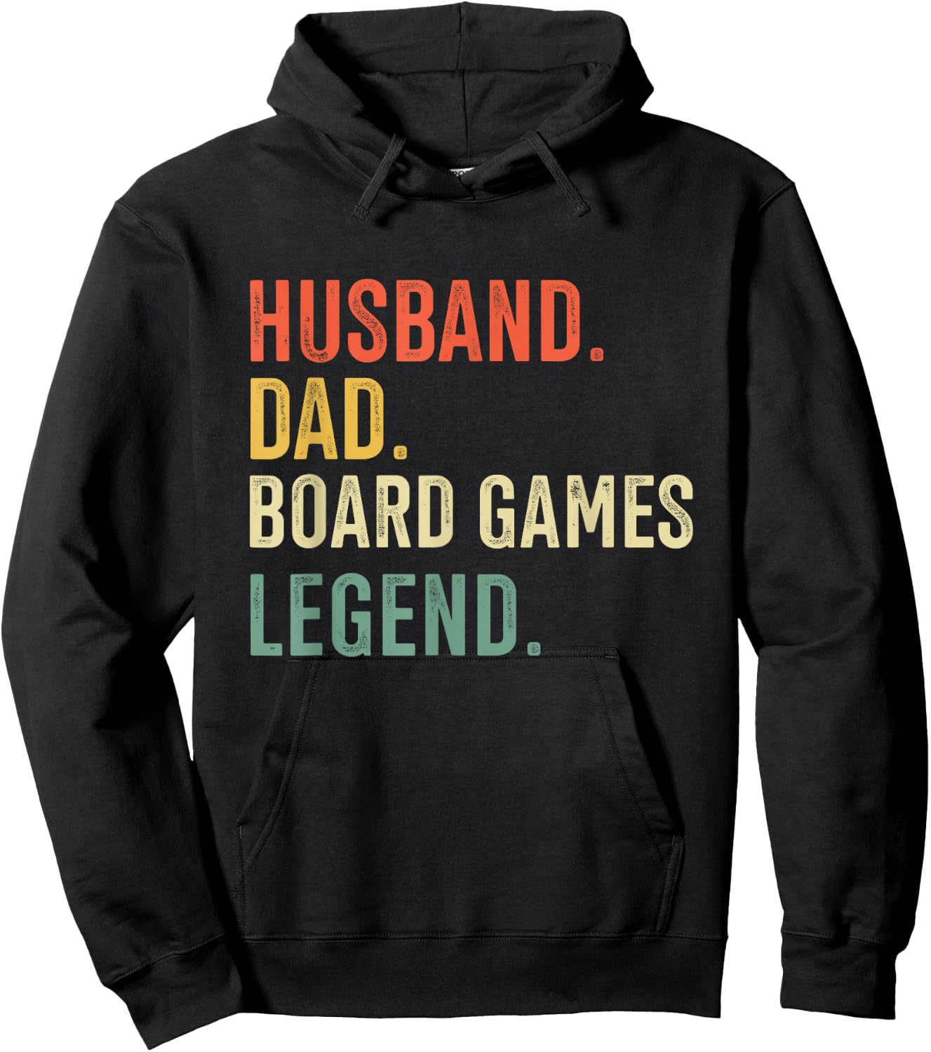 Husband Dad Board Game Legend Vintage Clothing Hoodie - Hoodie | Black