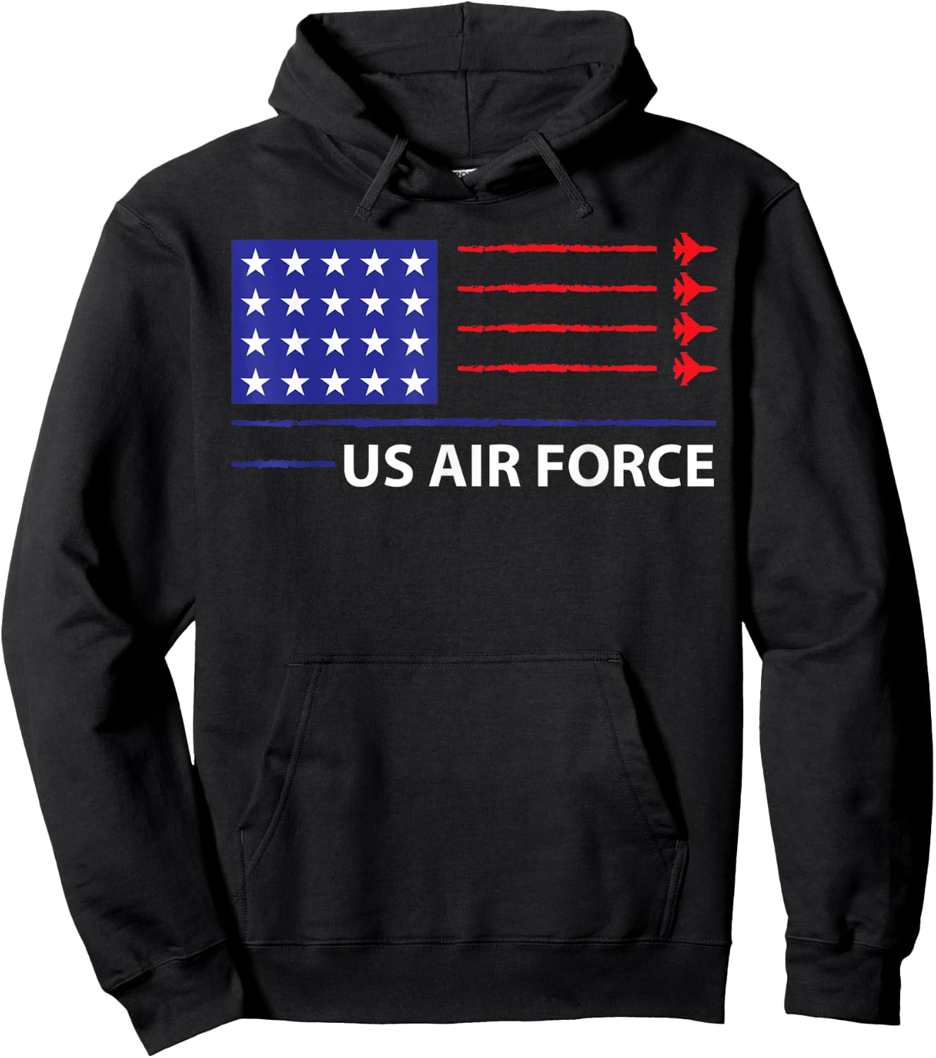 US Air Force, USAF, Air Force Veterans Hoodie - Hoodie | Black