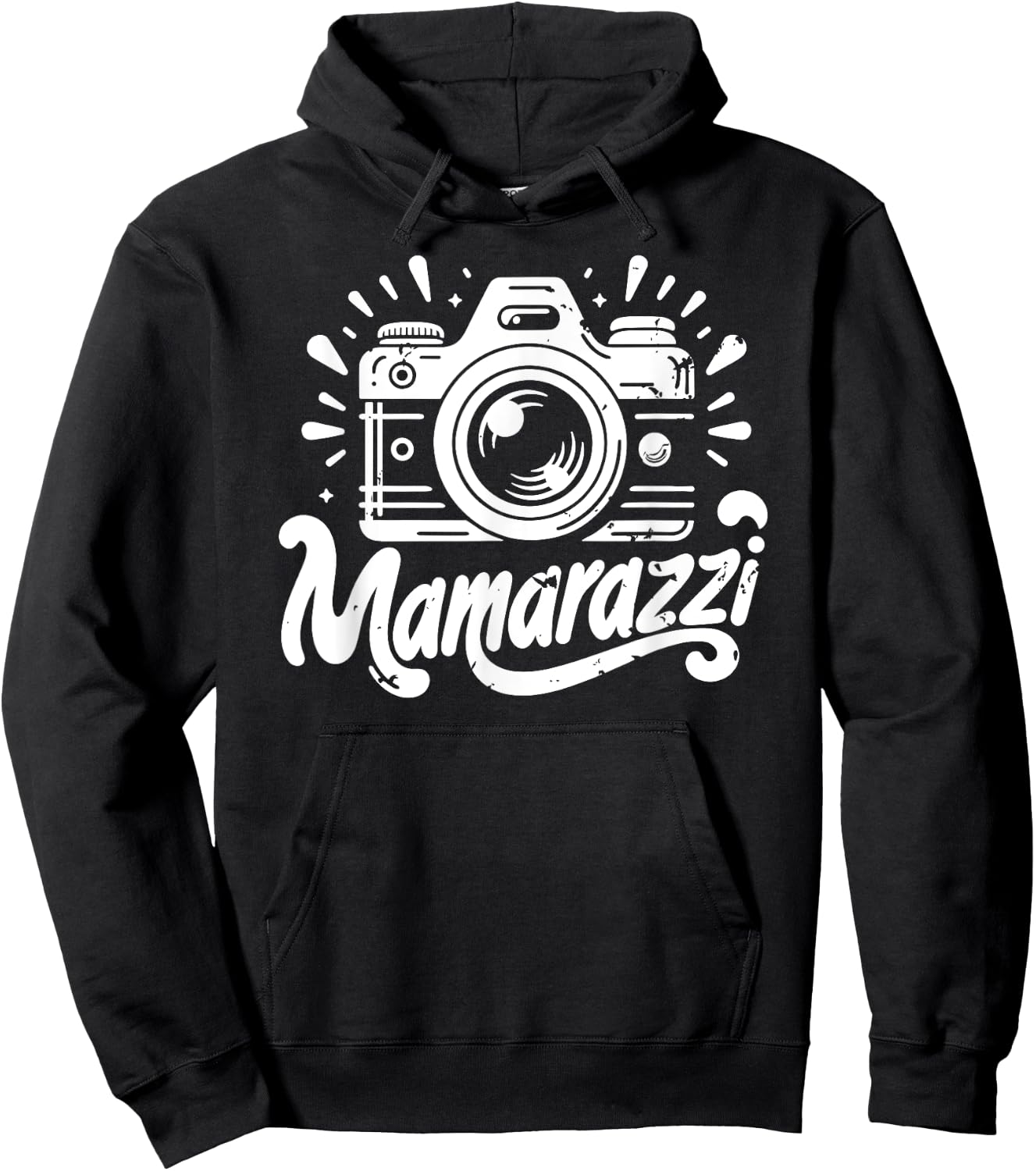 Mamarazzi Funny Mom Photographer Retro Camera Hoodie - Hoodie | Black