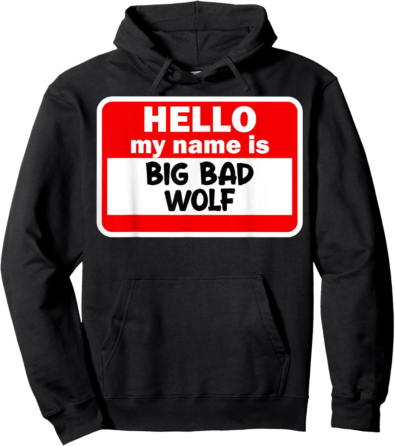 Big And Bad Wolf Three Pigs Halloween Folklore Outfit Hoodie - Hoodie | Black