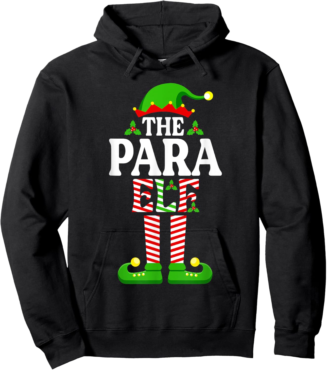 I'm The Para Elf Shirt Funny Christmas Family Matching Hoodie - Hoodie | Black