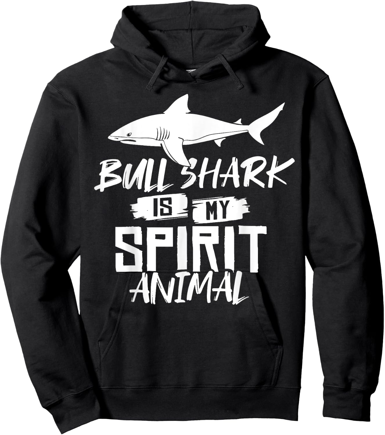 Bull Shark Teeth Animal Funny Ocean Hoodie - Hoodie | Black