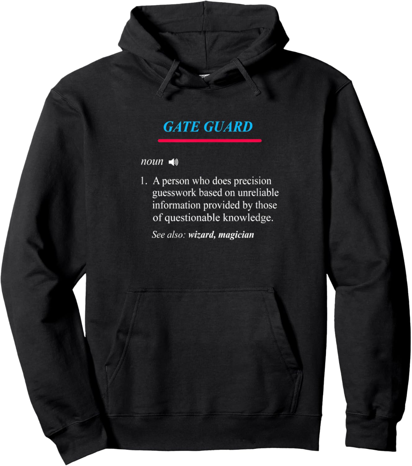 GATE GUARD Definition Hoodie - Hoodie | Black