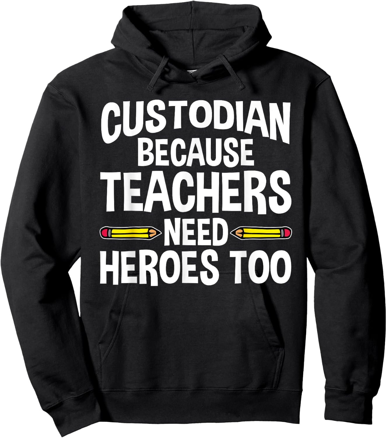 Funny School Custodian Design Women Janitor Quotes Hoodie - Hoodie | Black